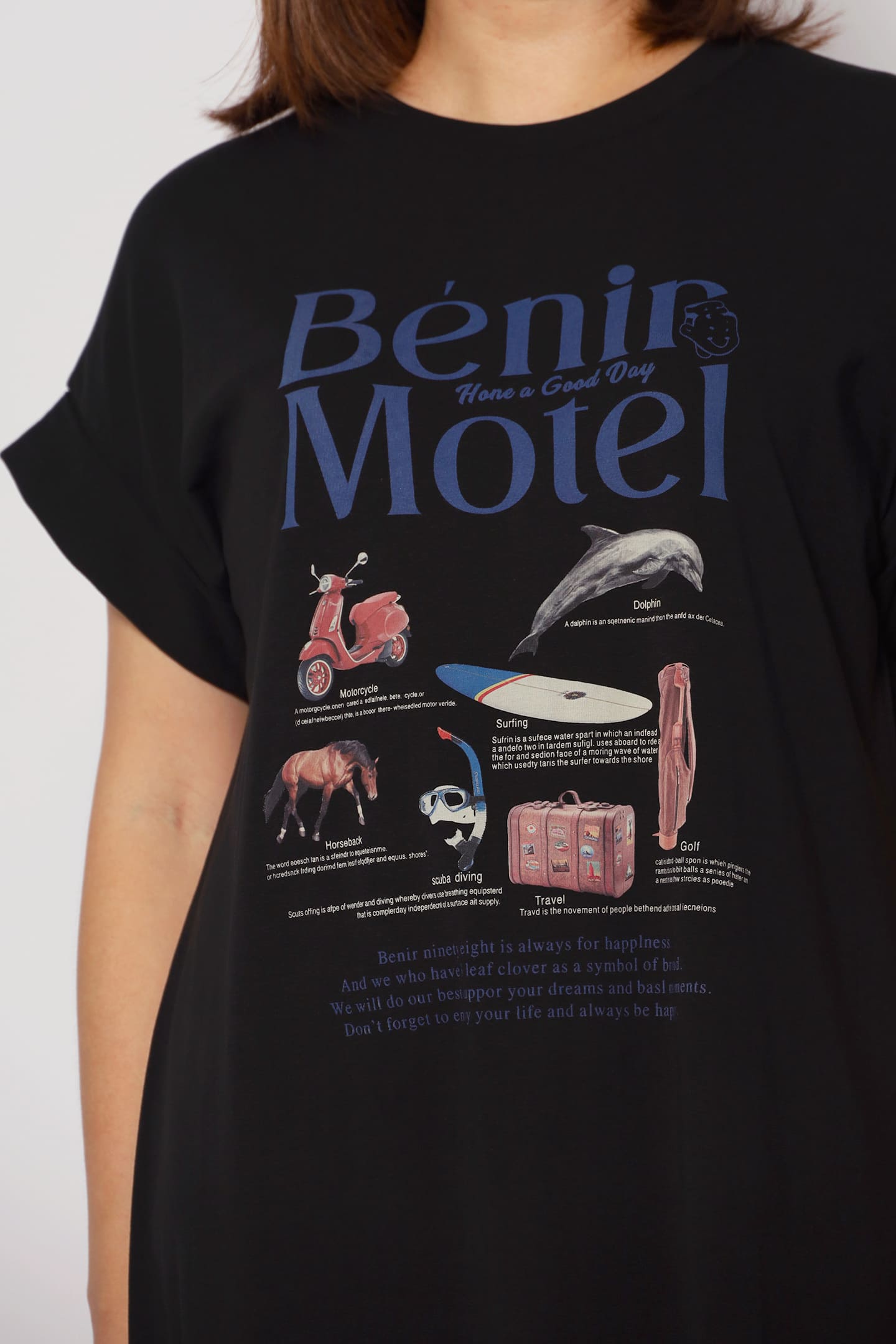 Motel Printed Tee Dress