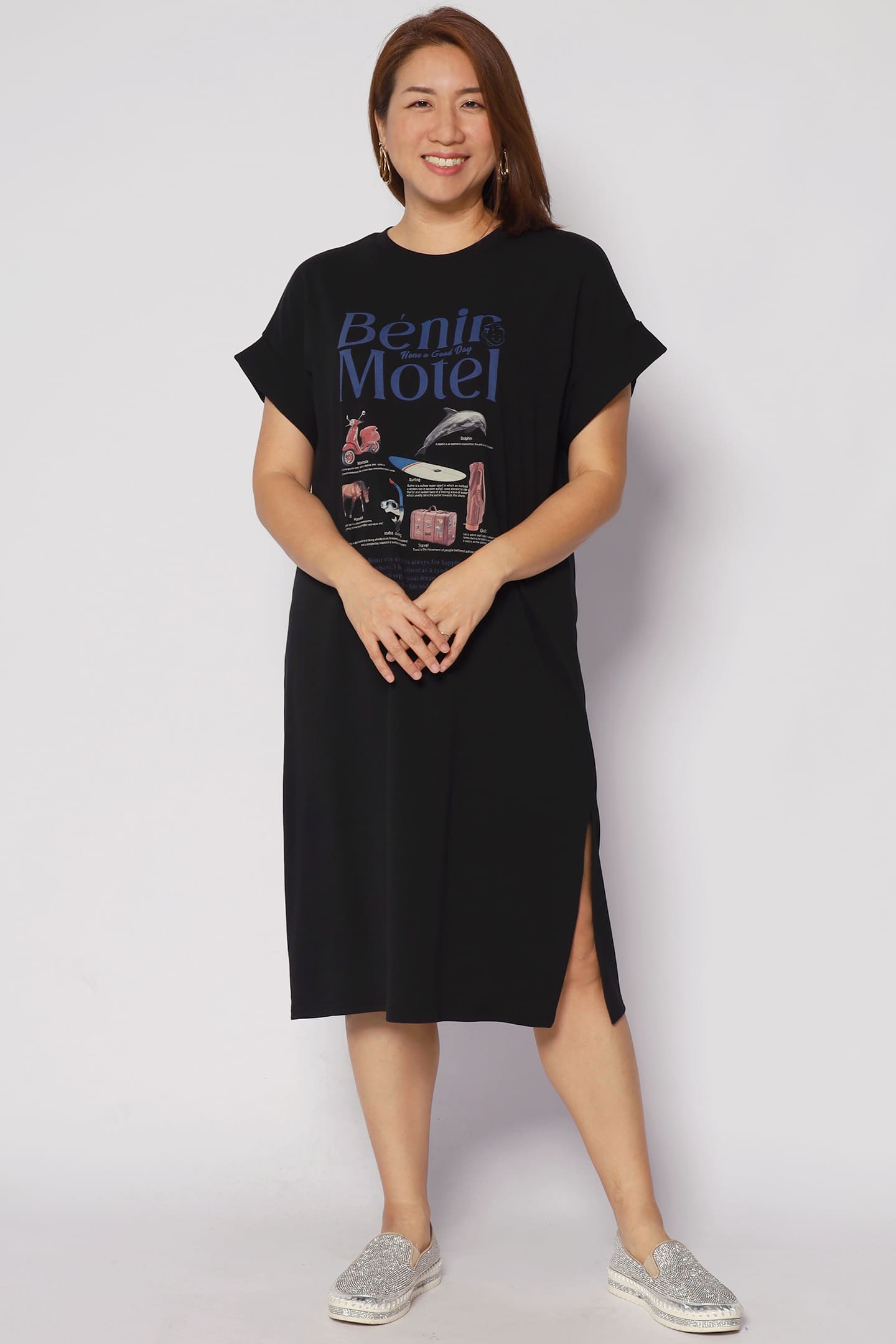 Motel Printed Tee Dress