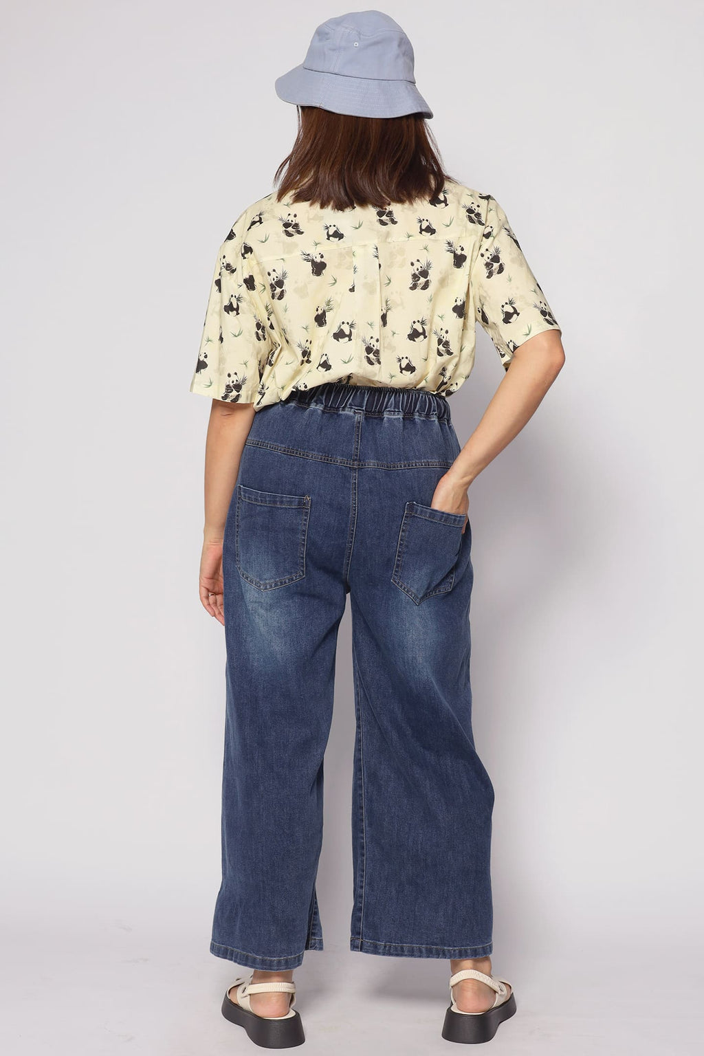 Onyx Denim Drawstring Pants