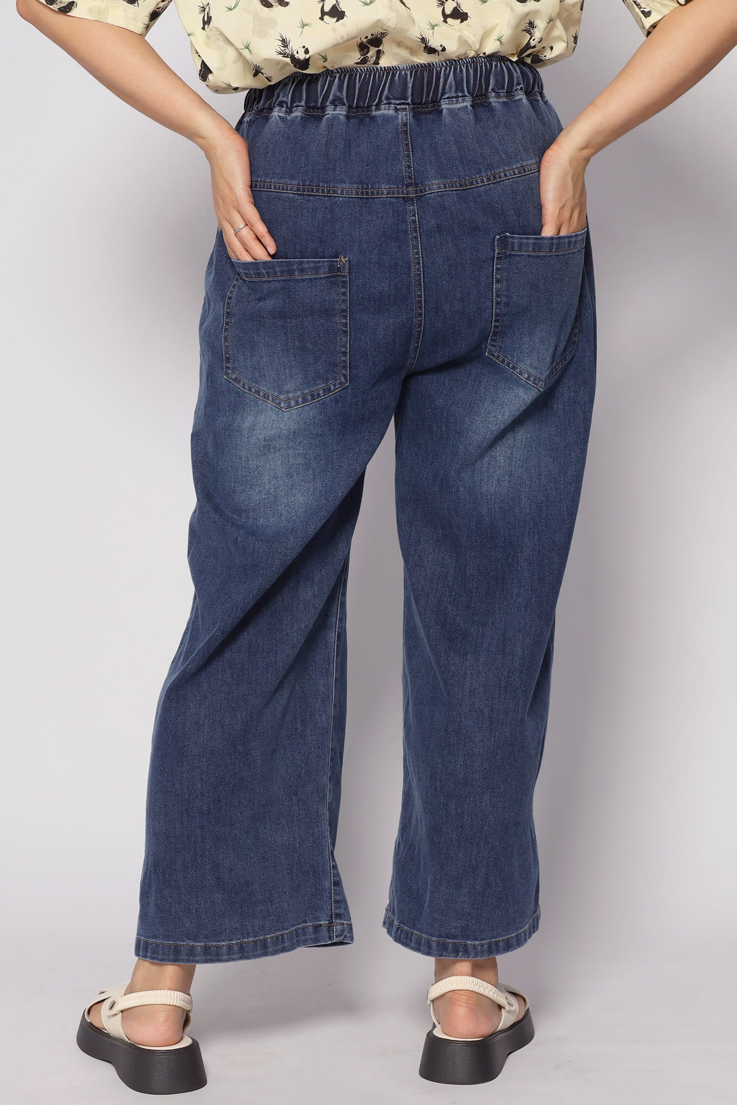 Onyx Denim Drawstring Pants