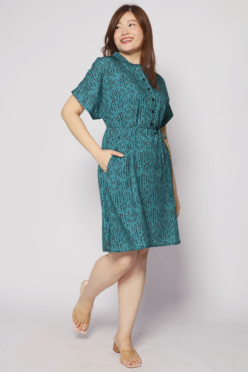 Penn Dress in Green Bonanza