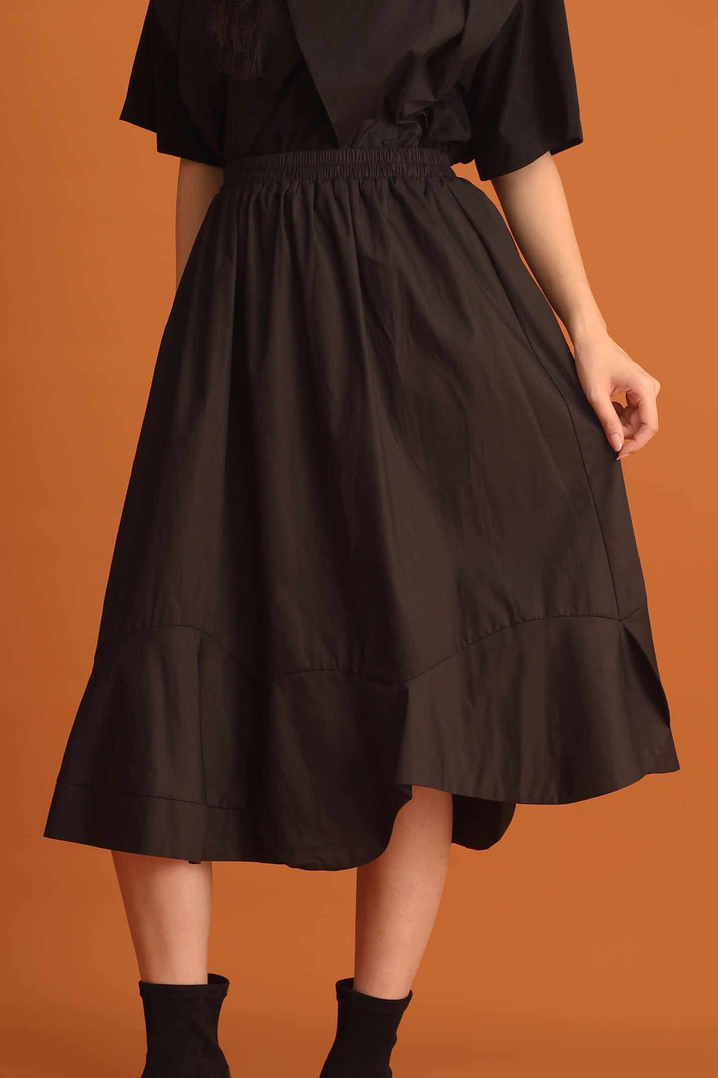 CHOSEN - Seol Petal Skirt in Black