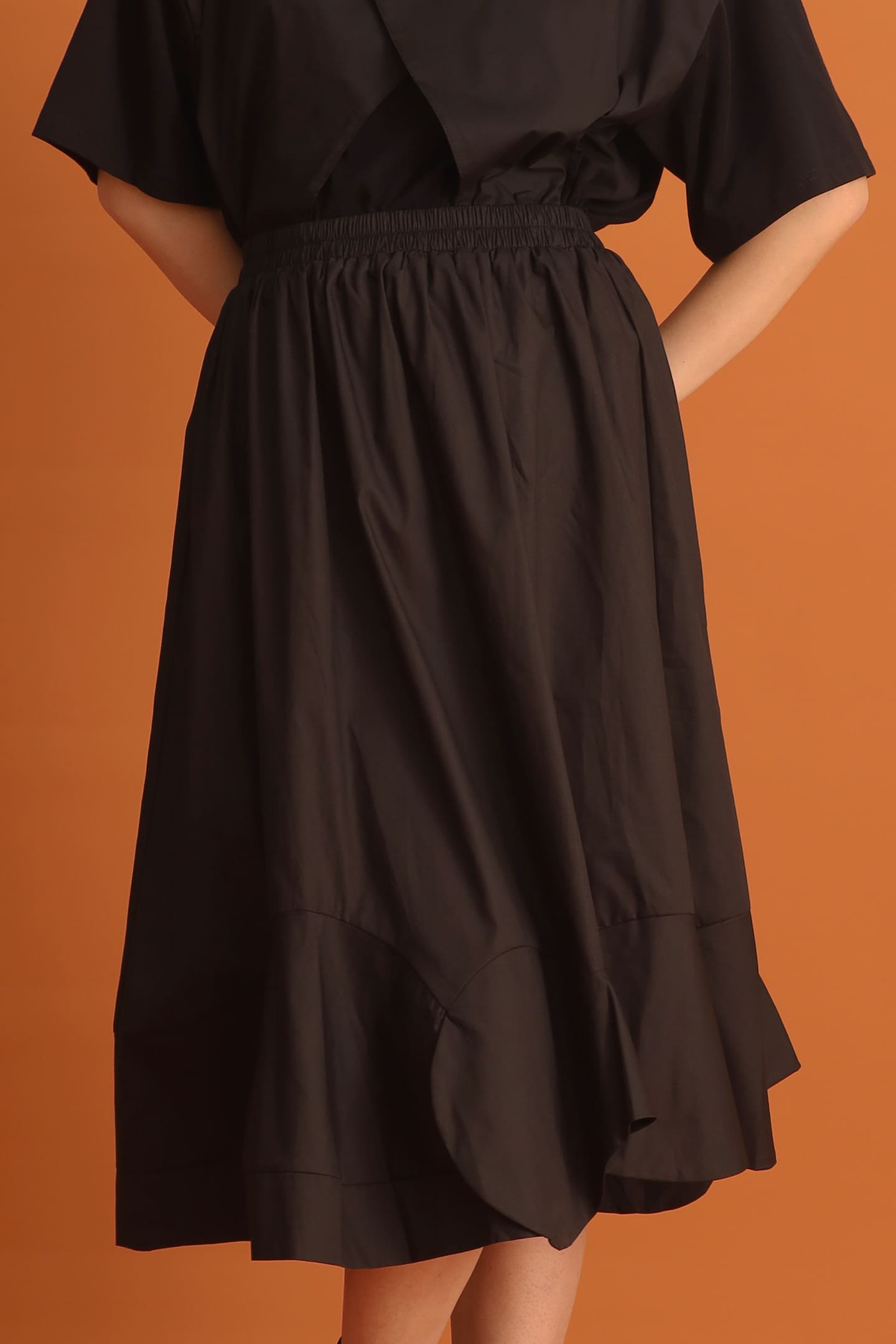 CHOSEN - Seol Petal Skirt in Black