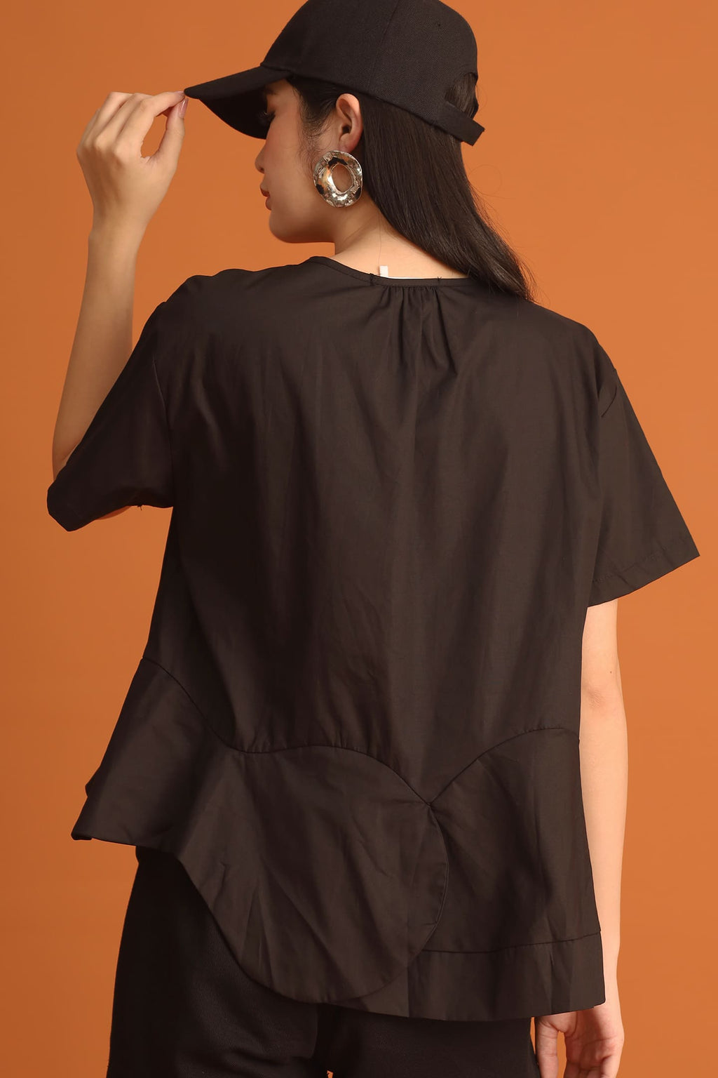 CHOSEN - Min Petal Top in Black