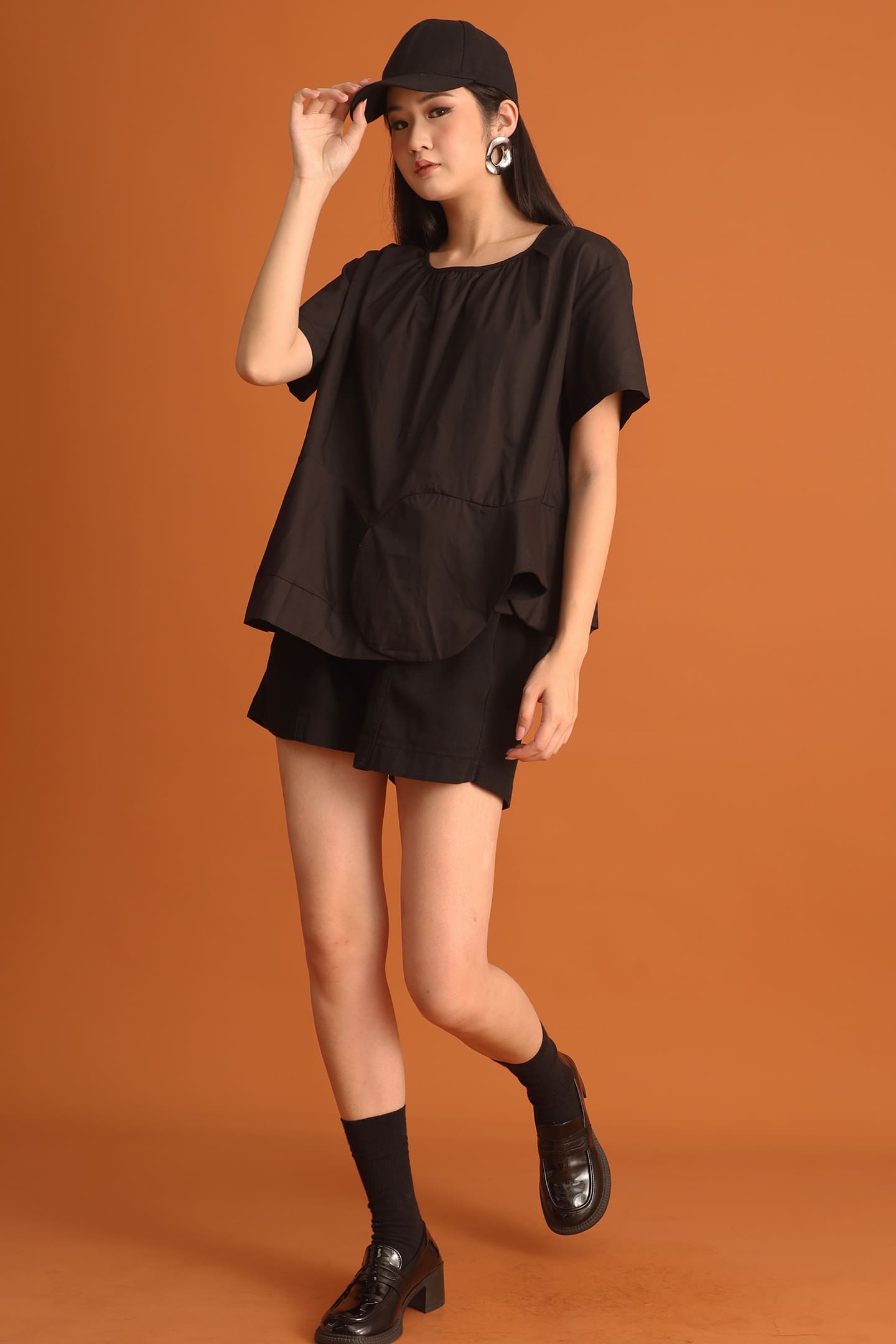 CHOSEN - Min Petal Top in Black