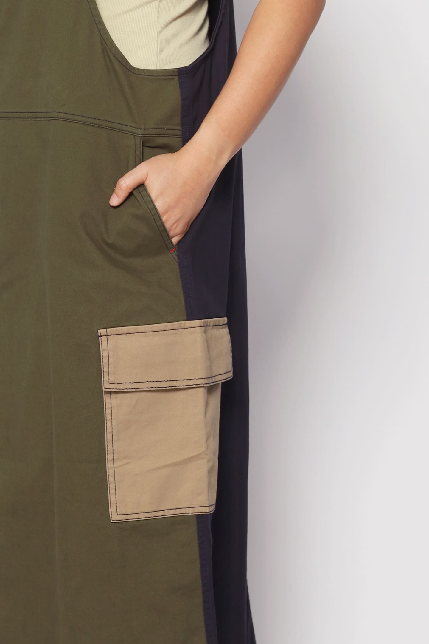 Phoenix Colourblock Pinafore Dress