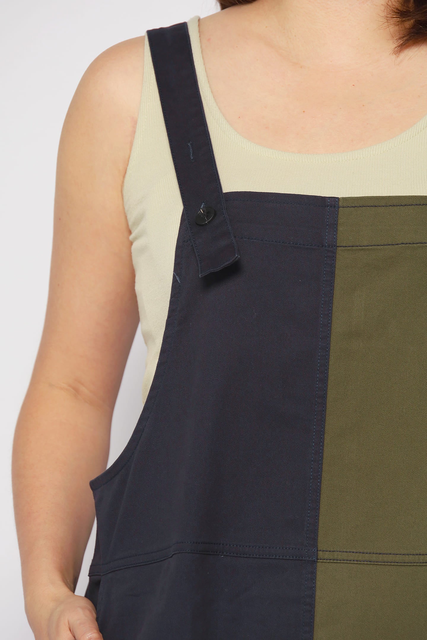 Phoenix Colourblock Pinafore Dress