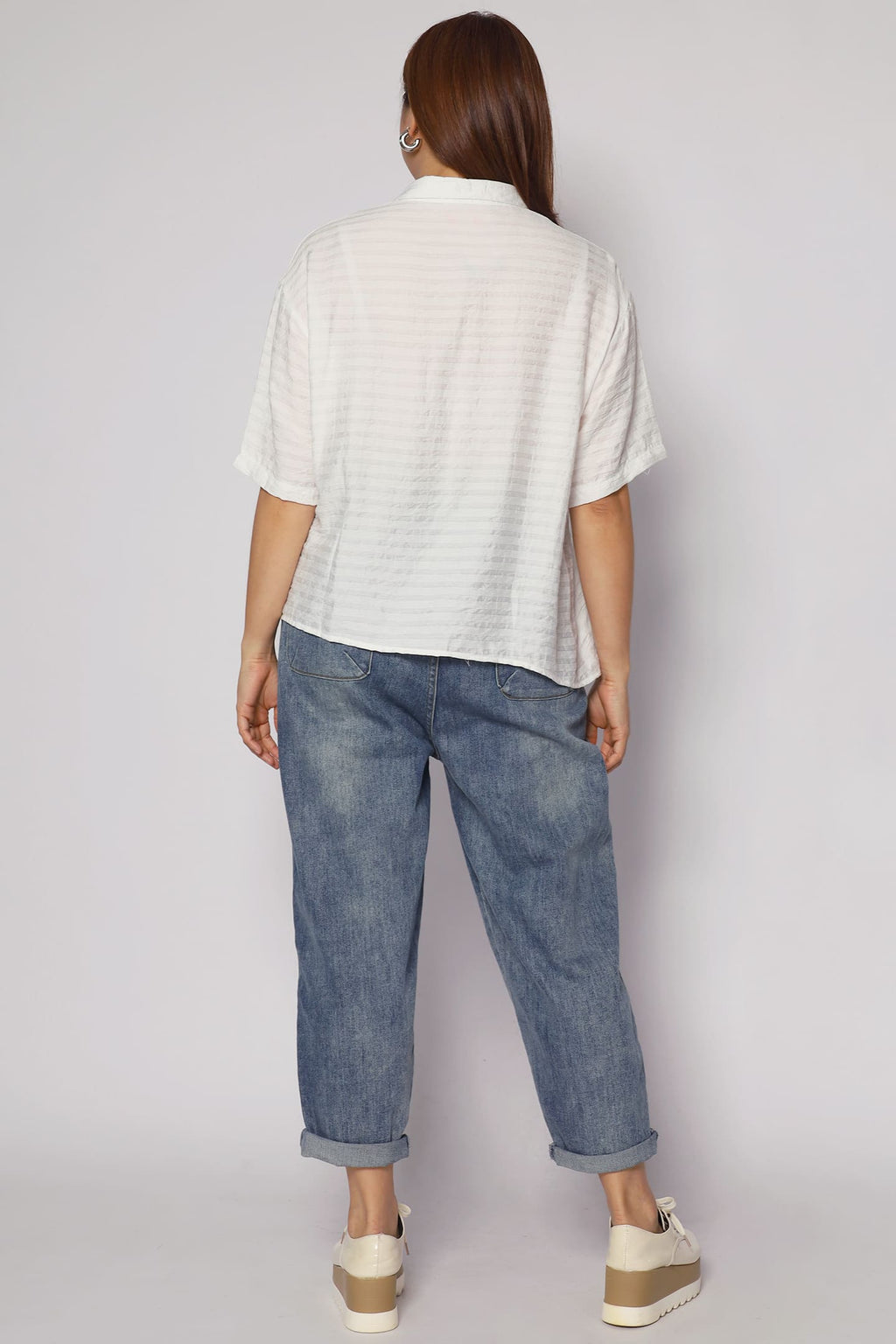 Pierce Boxy Top in White