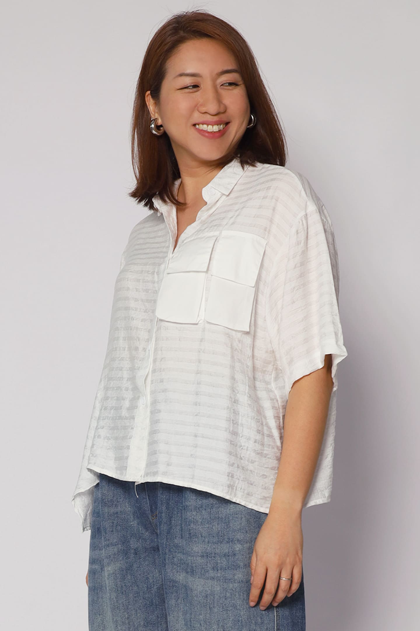 Pierce Boxy Top in White