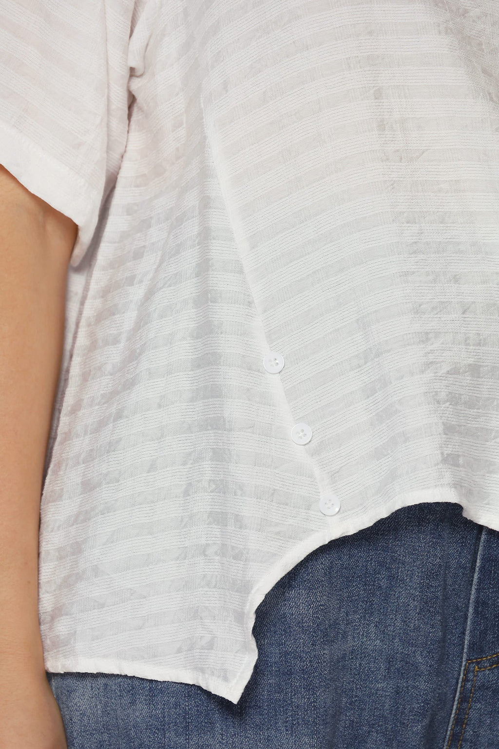 Pierce Boxy Top in White