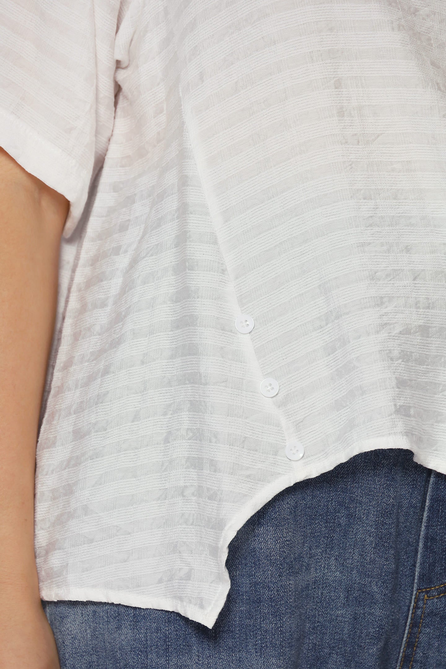 Pierce Boxy Top in White