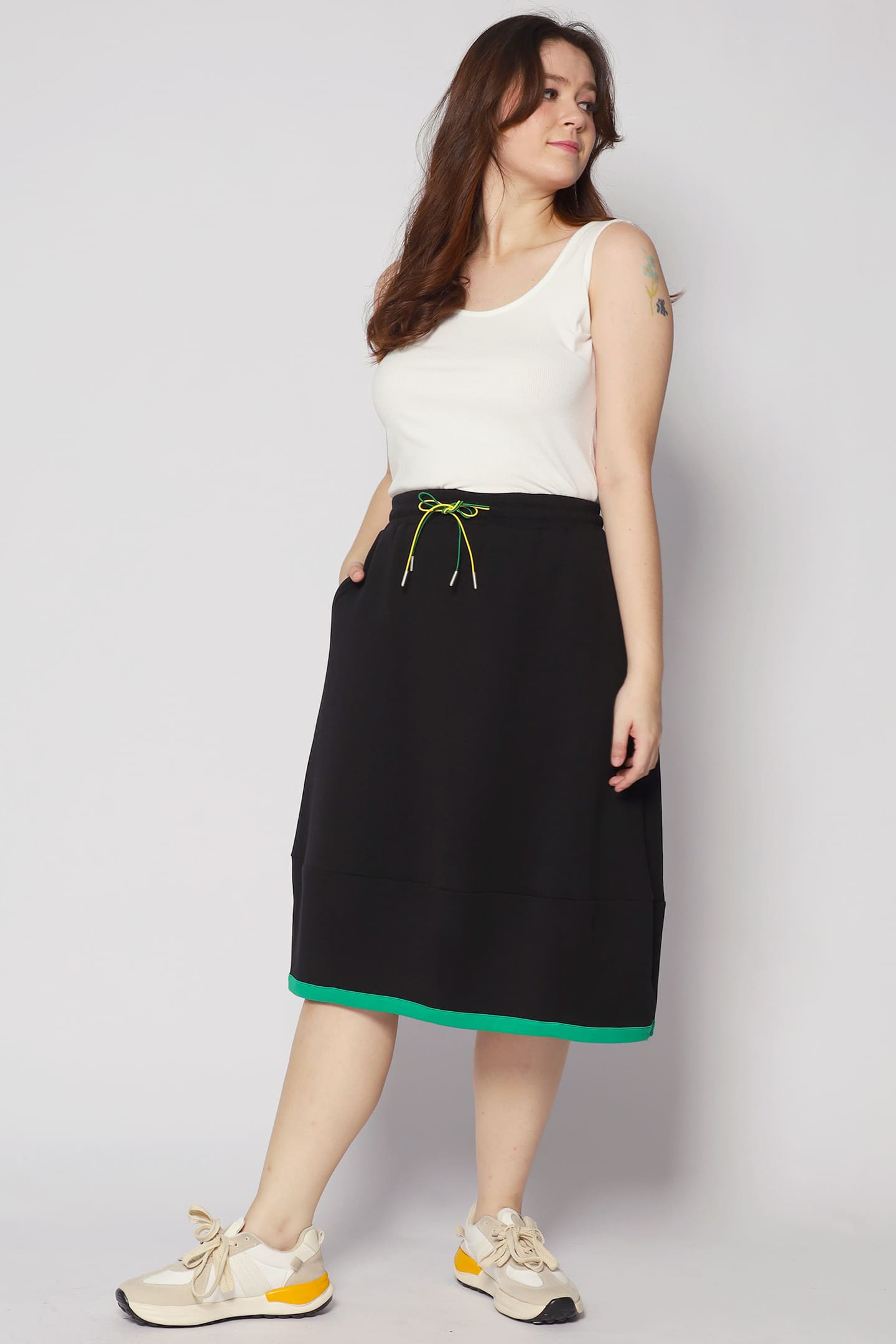 Piper Trimming Skirt in Black