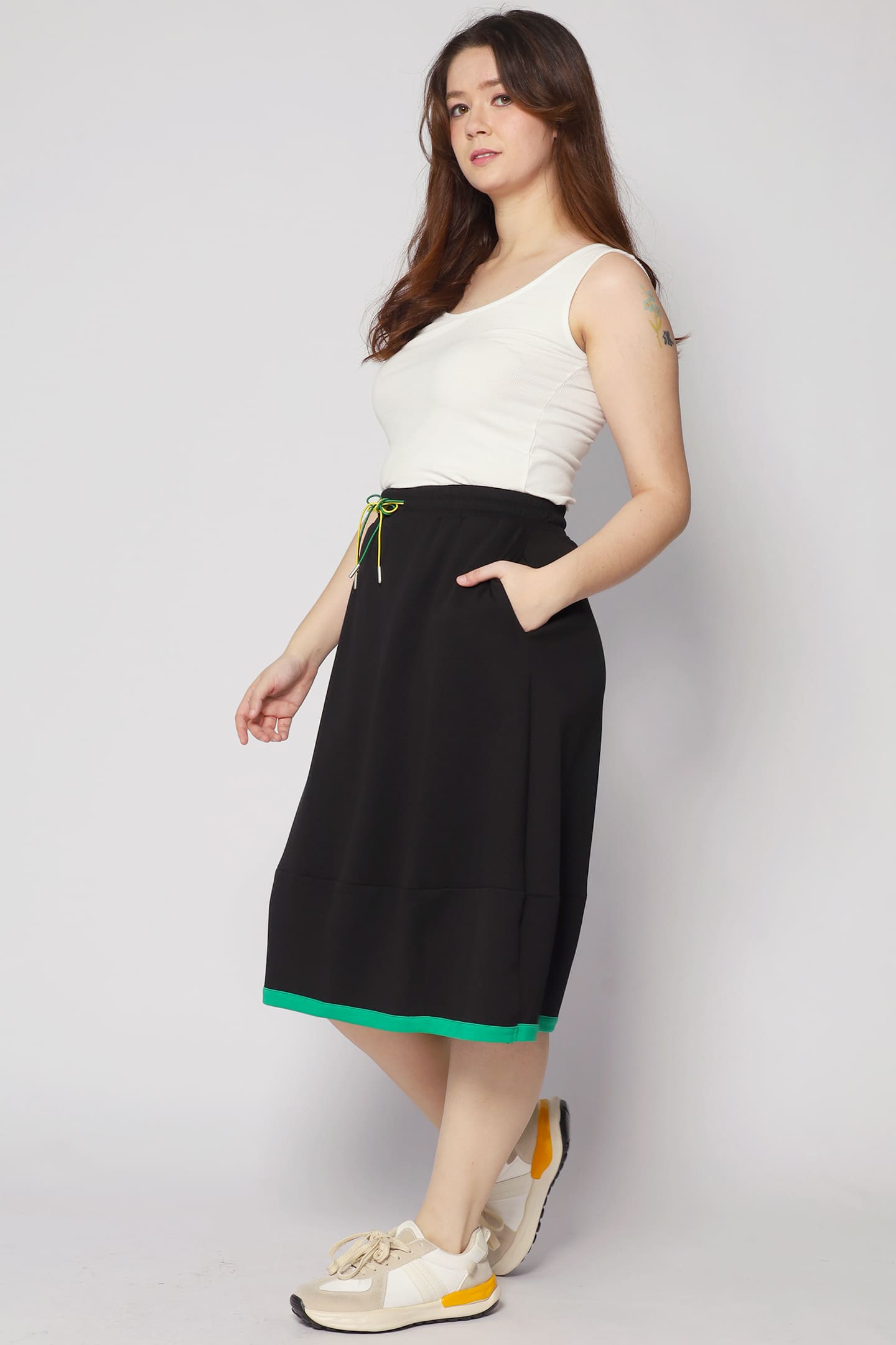 Piper Trimming Skirt in Black
