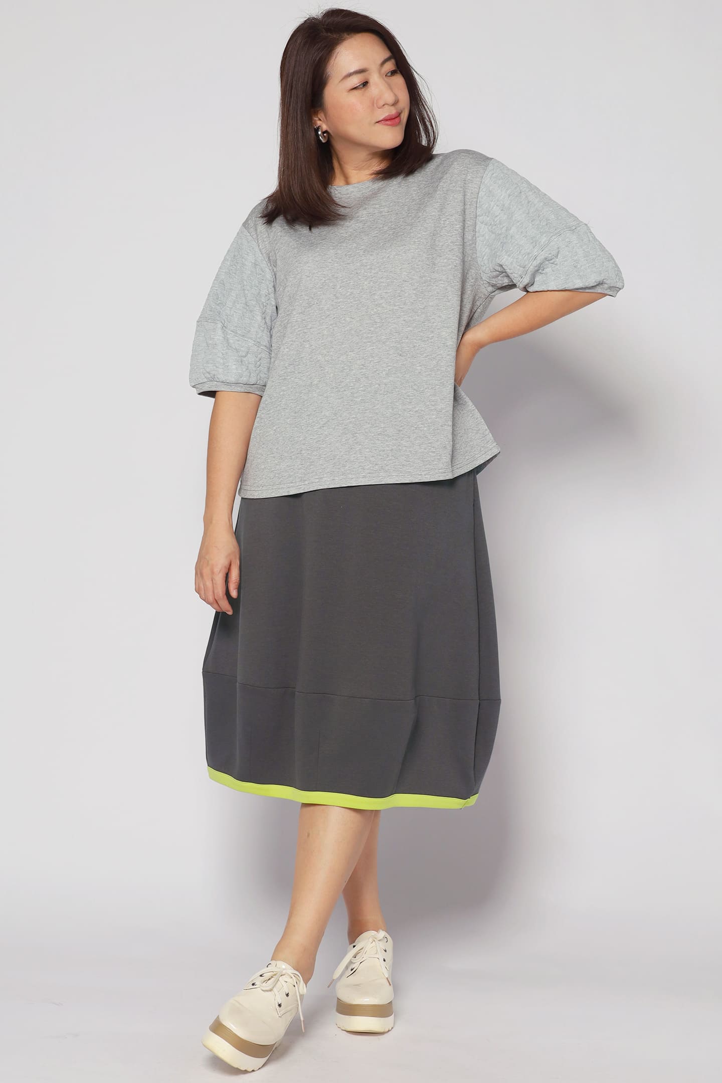 Piper Trimming Skirt in Grey
