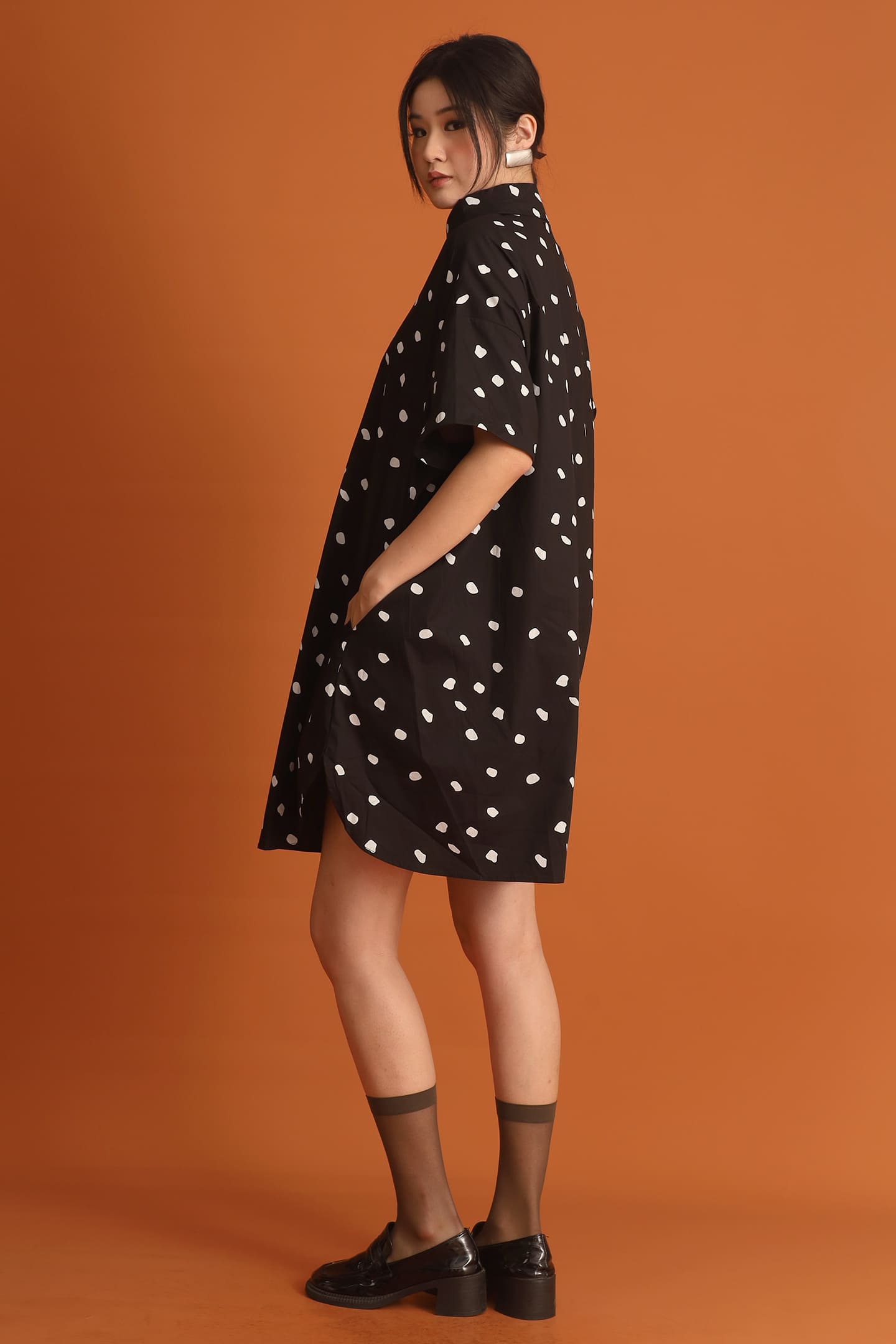 CHOSEN - Da Hee Polkadot Shirt Dress
