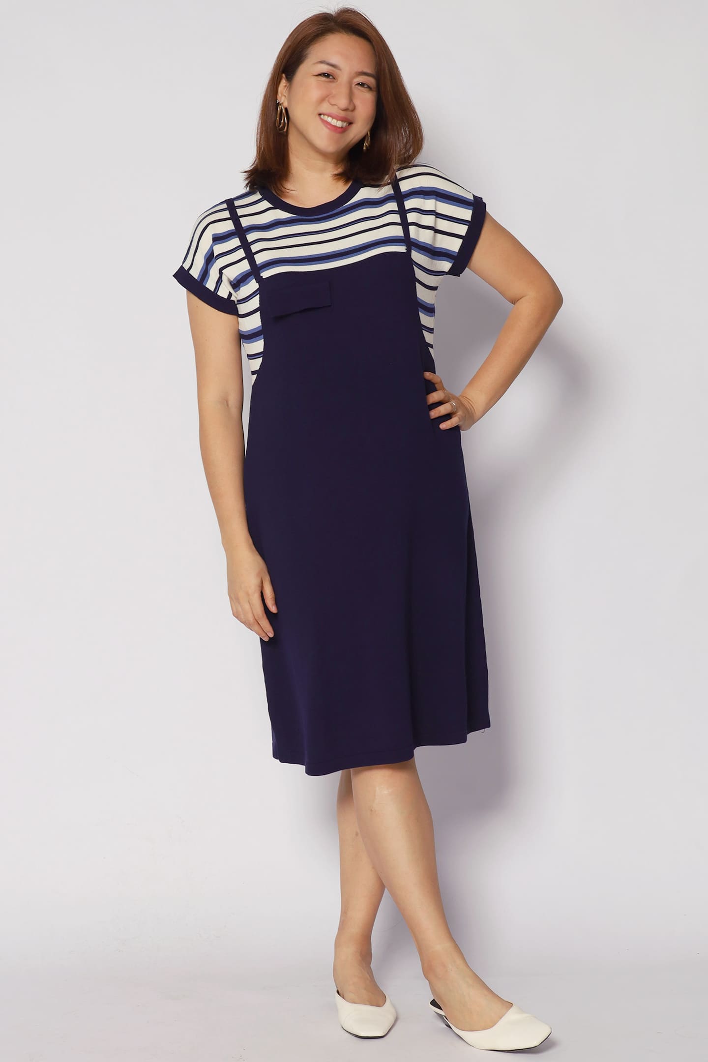 Psalm Stripes Dress in Knit
