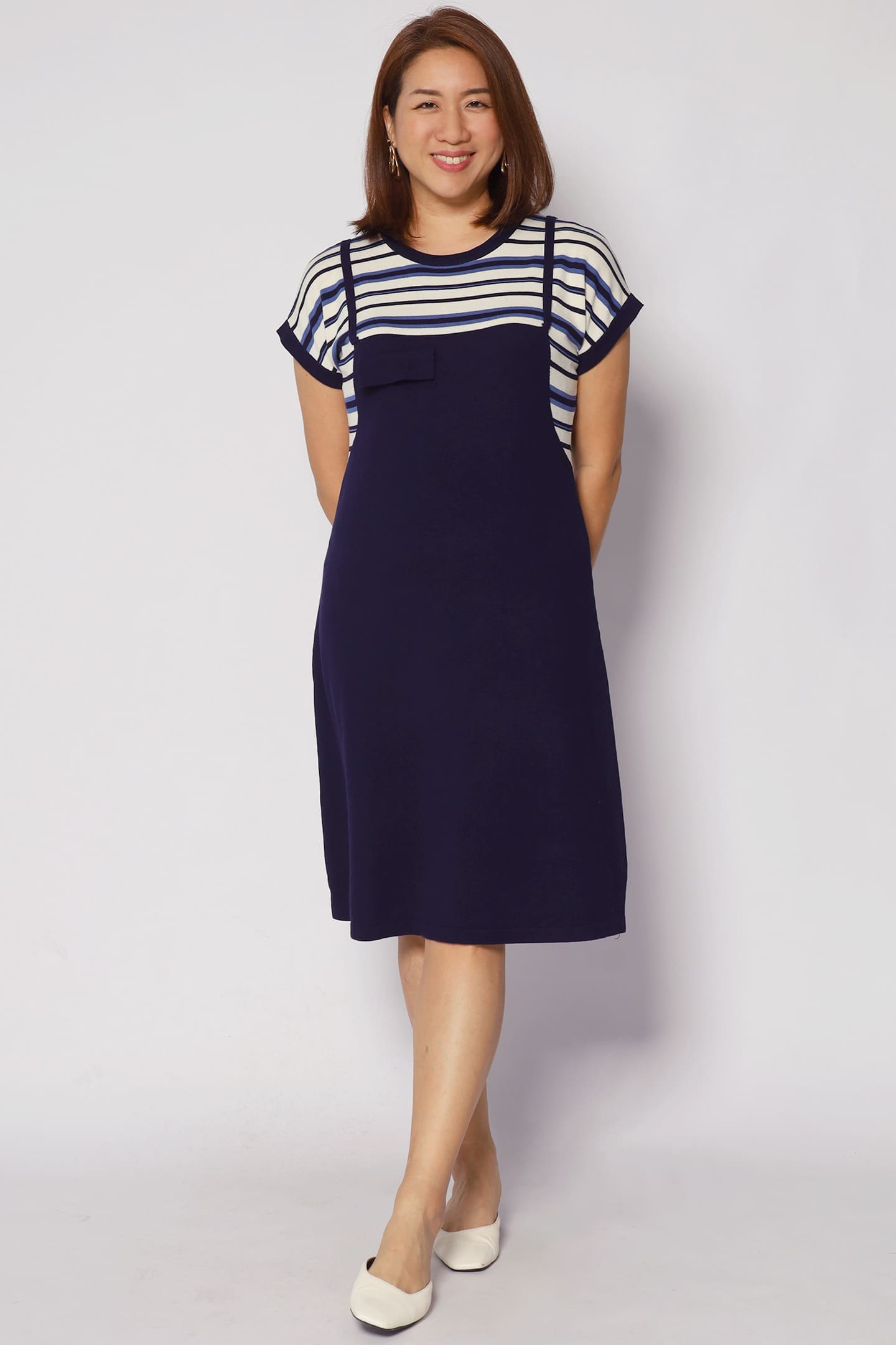 Psalm Stripes Dress in Knit