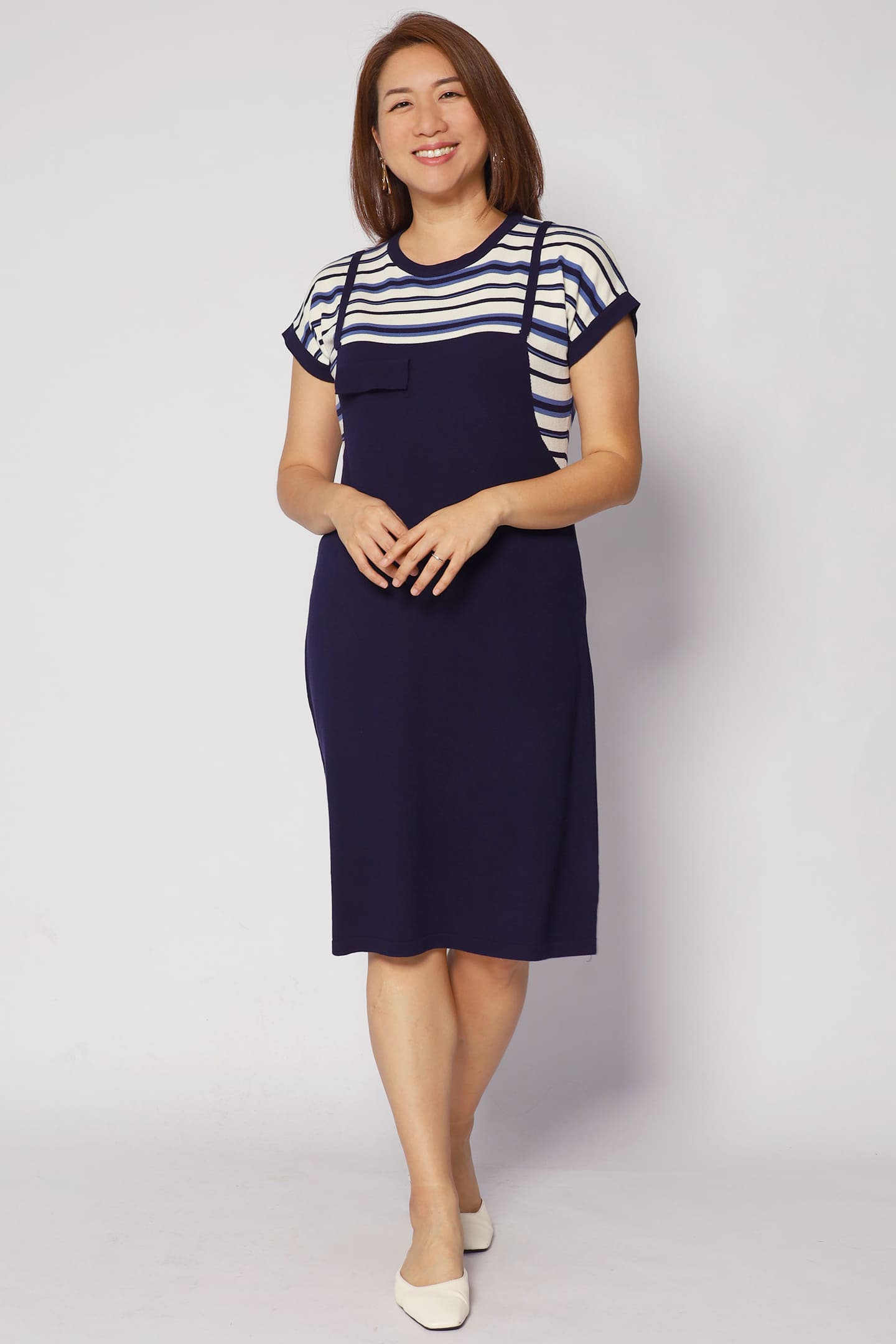Psalm Stripes Dress in Knit