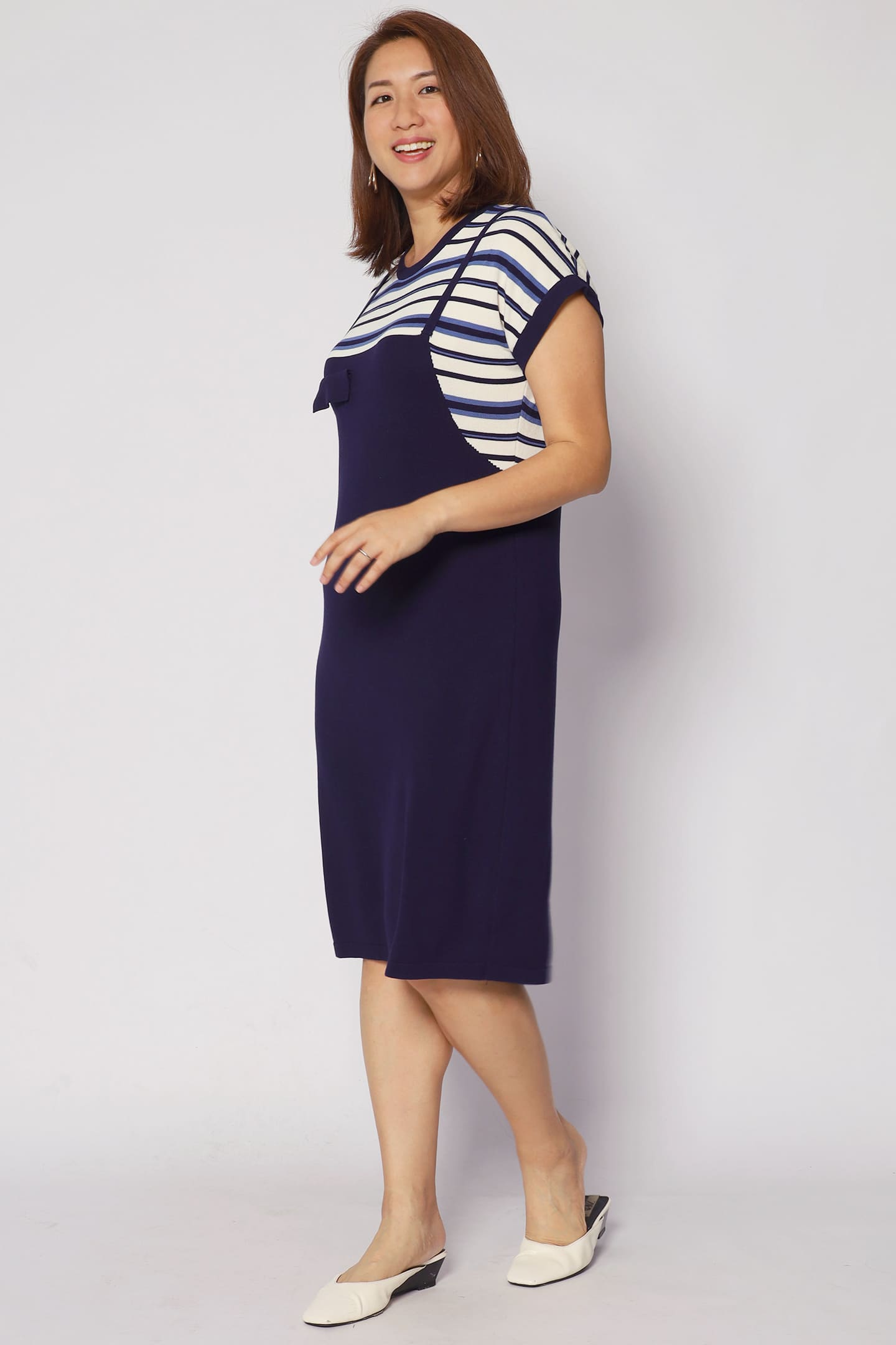 Psalm Stripes Dress in Knit