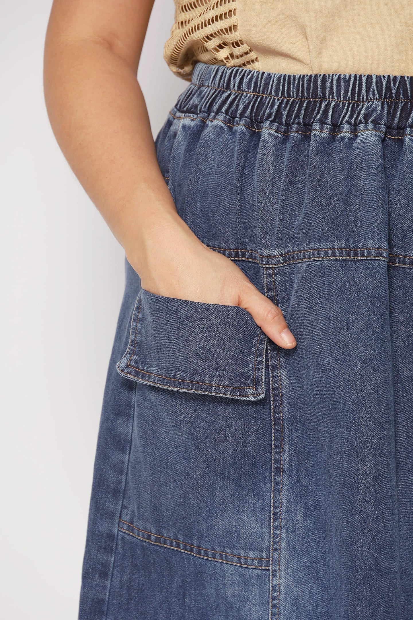 Quint Pocket Denim Skirt