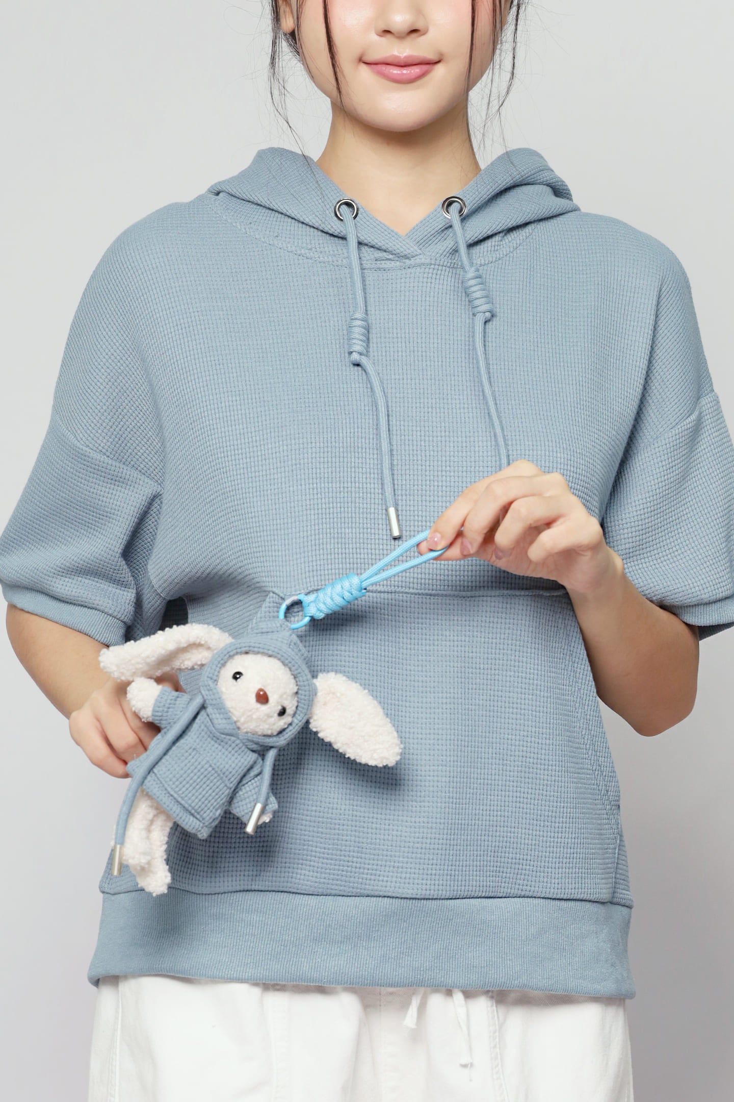 JOY - Rabibi Bunny Hoodie Top in Blue