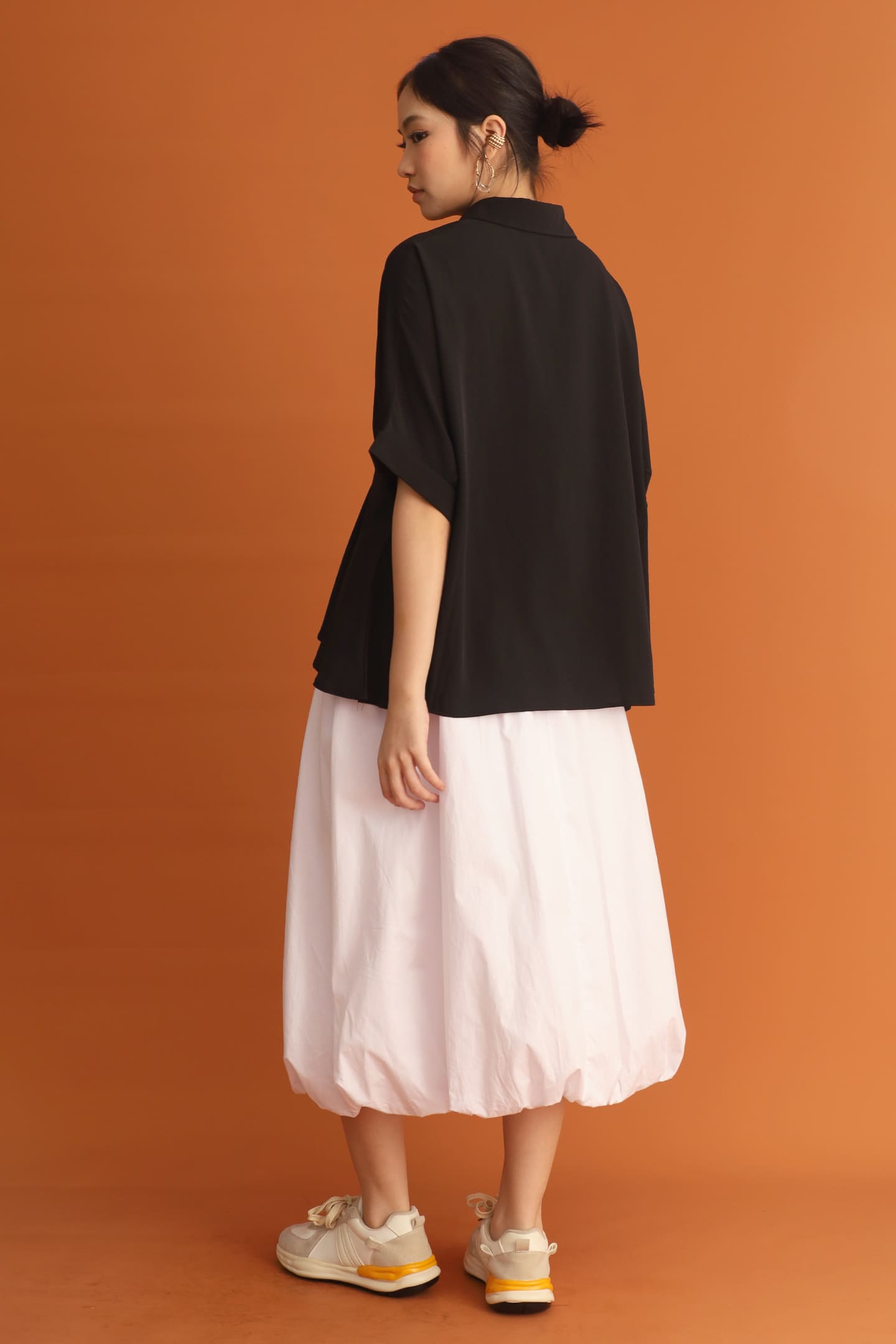 CHOSEN - Cath Drawstring Top in Black