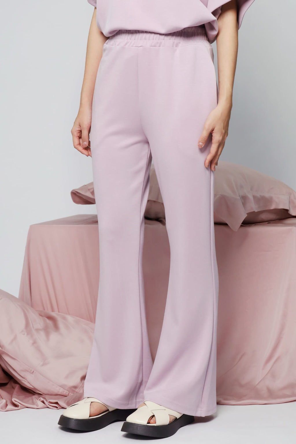 JOY - Saranghae 2 in 1 Top and Pants Set in Lilac Purple