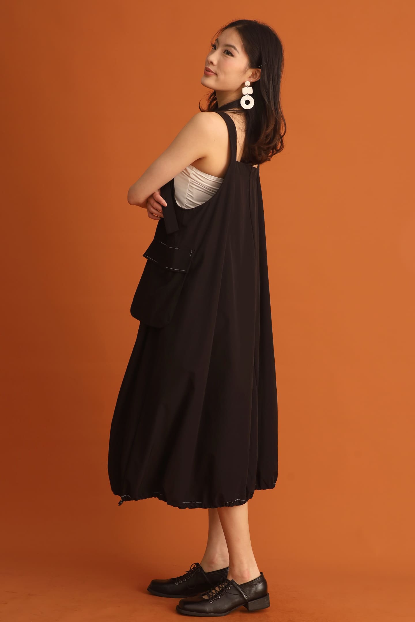 CHOSEN - Sera Pinafore Drawstring Dress