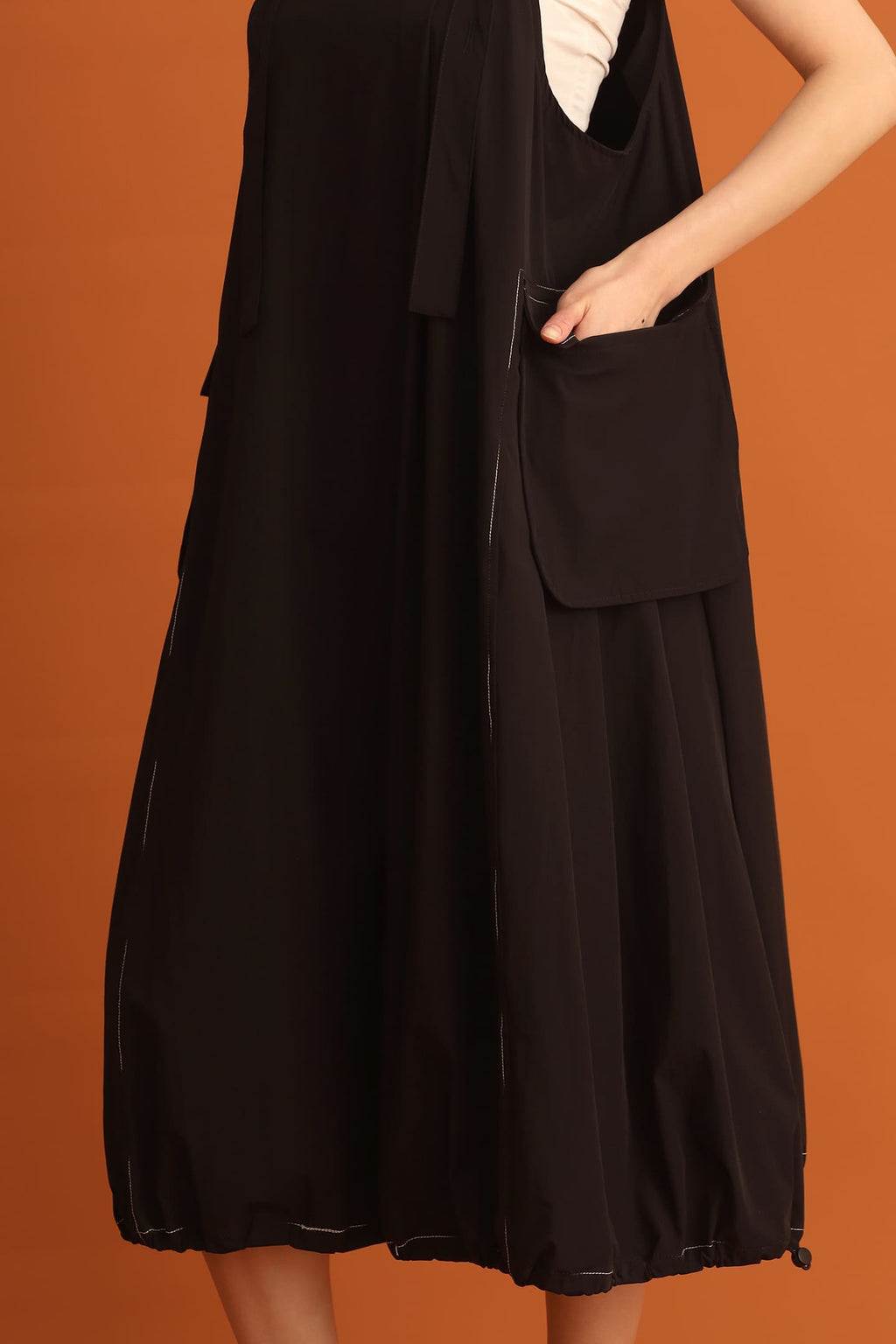 CHOSEN - Sera Pinafore Drawstring Dress