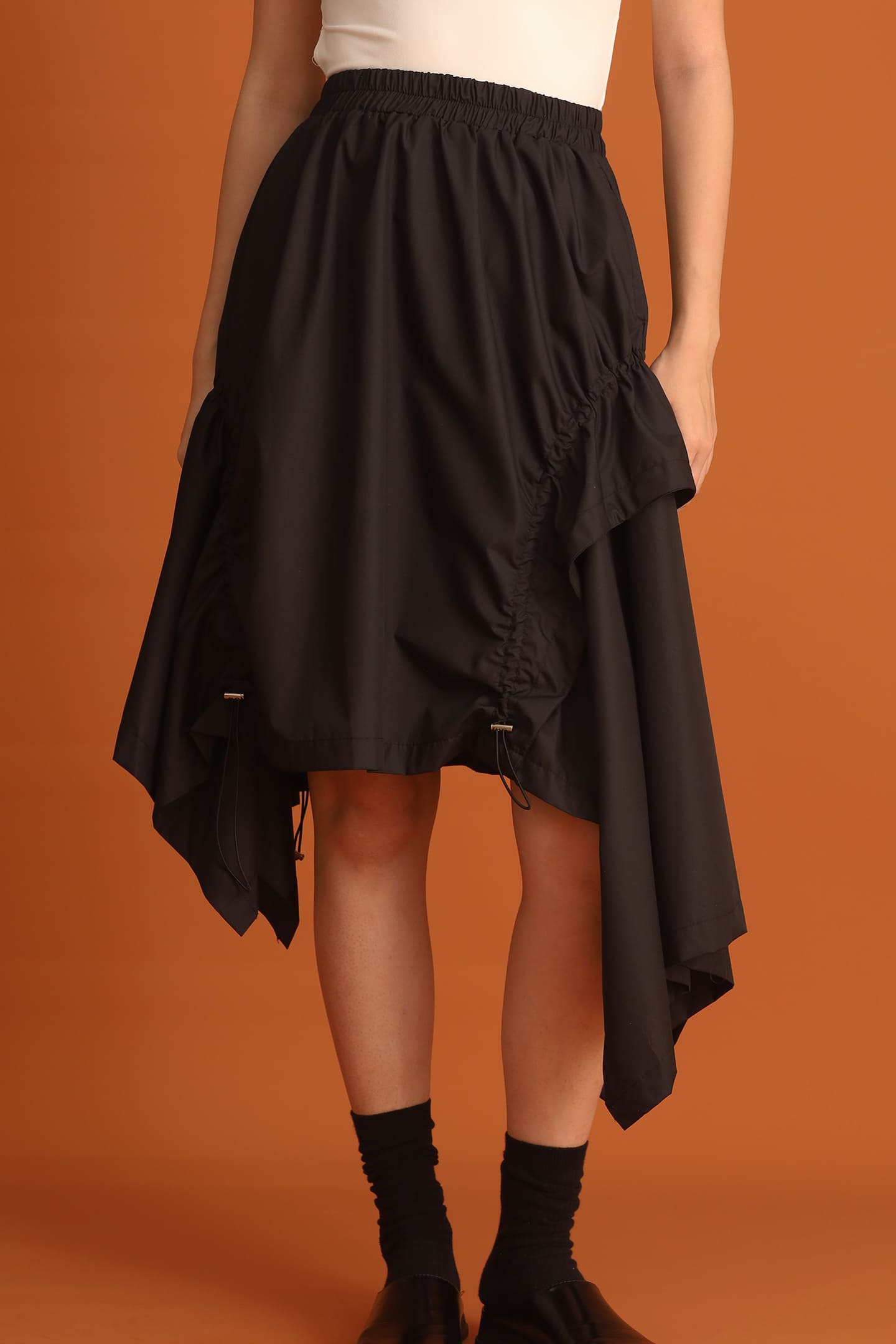 CHOSEN - Shakira Asymmetrical Skirt in Black