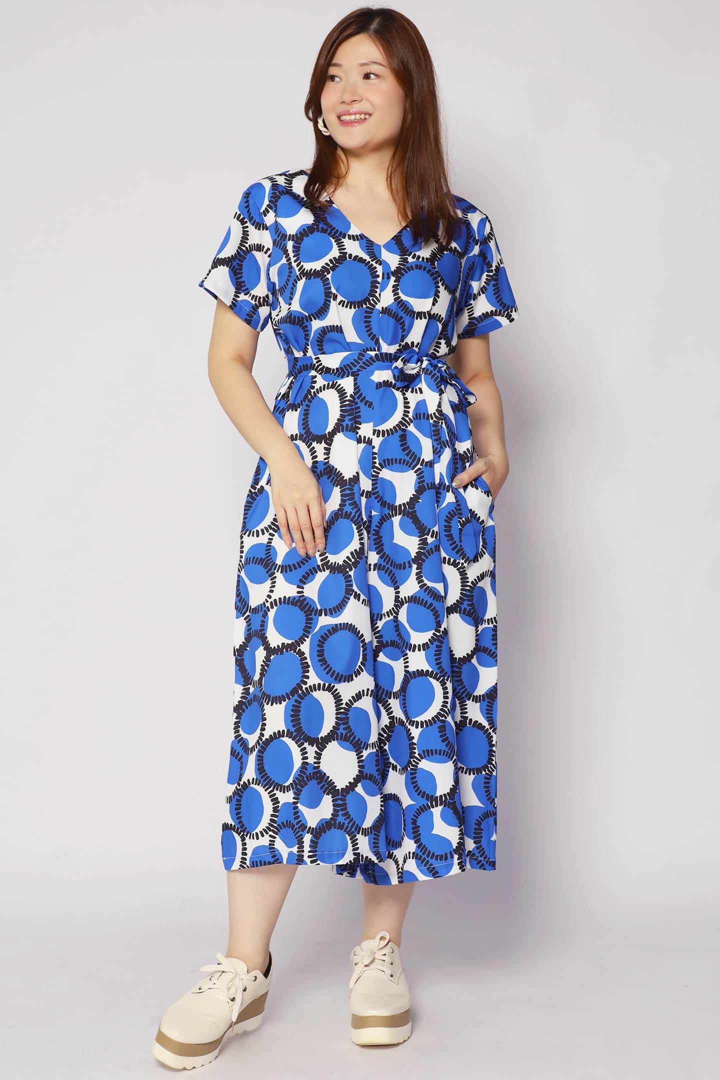 Shirokuro Jumpsuit in Blue Maru