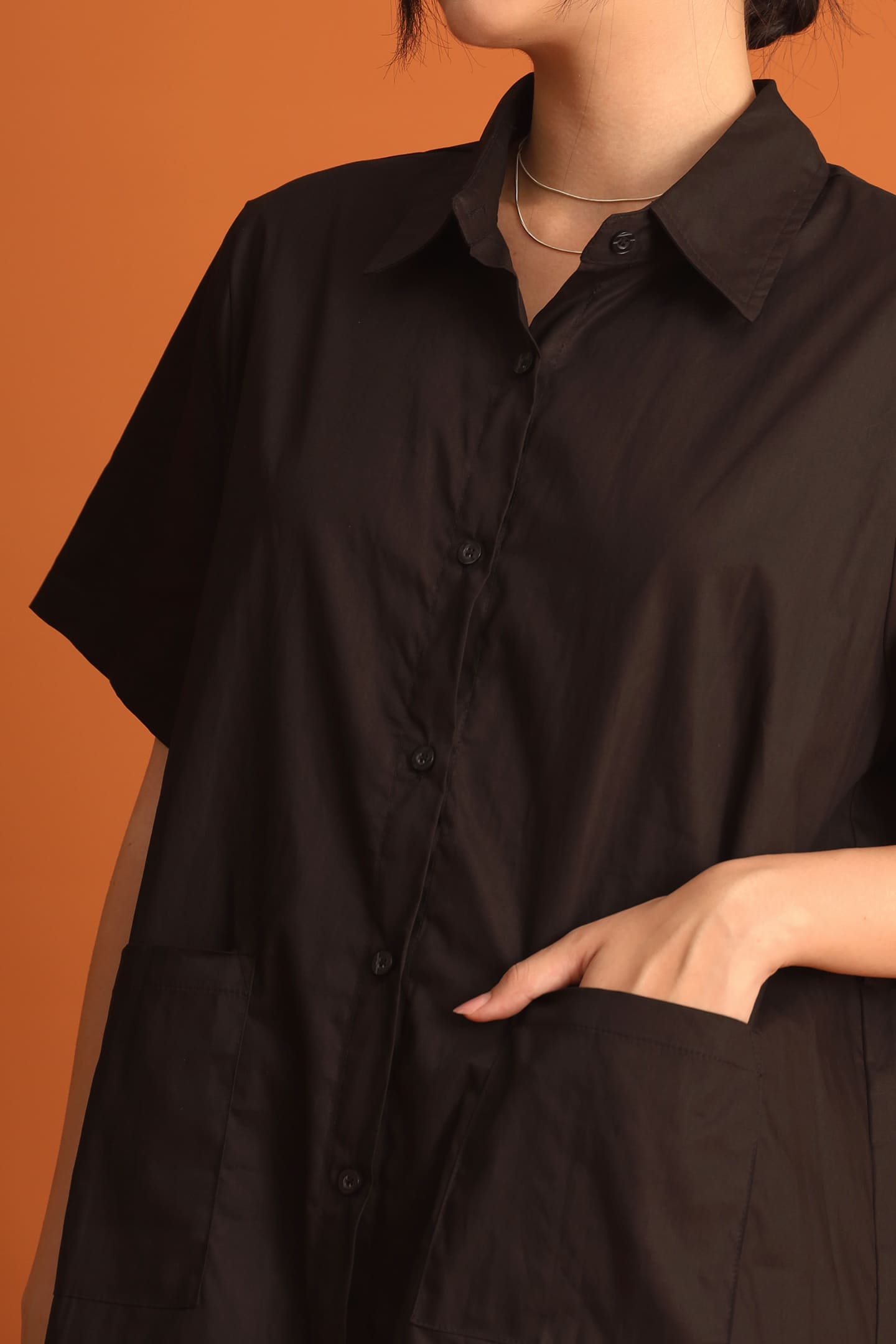 CHOSEN - Hyein Netted Dress in Black