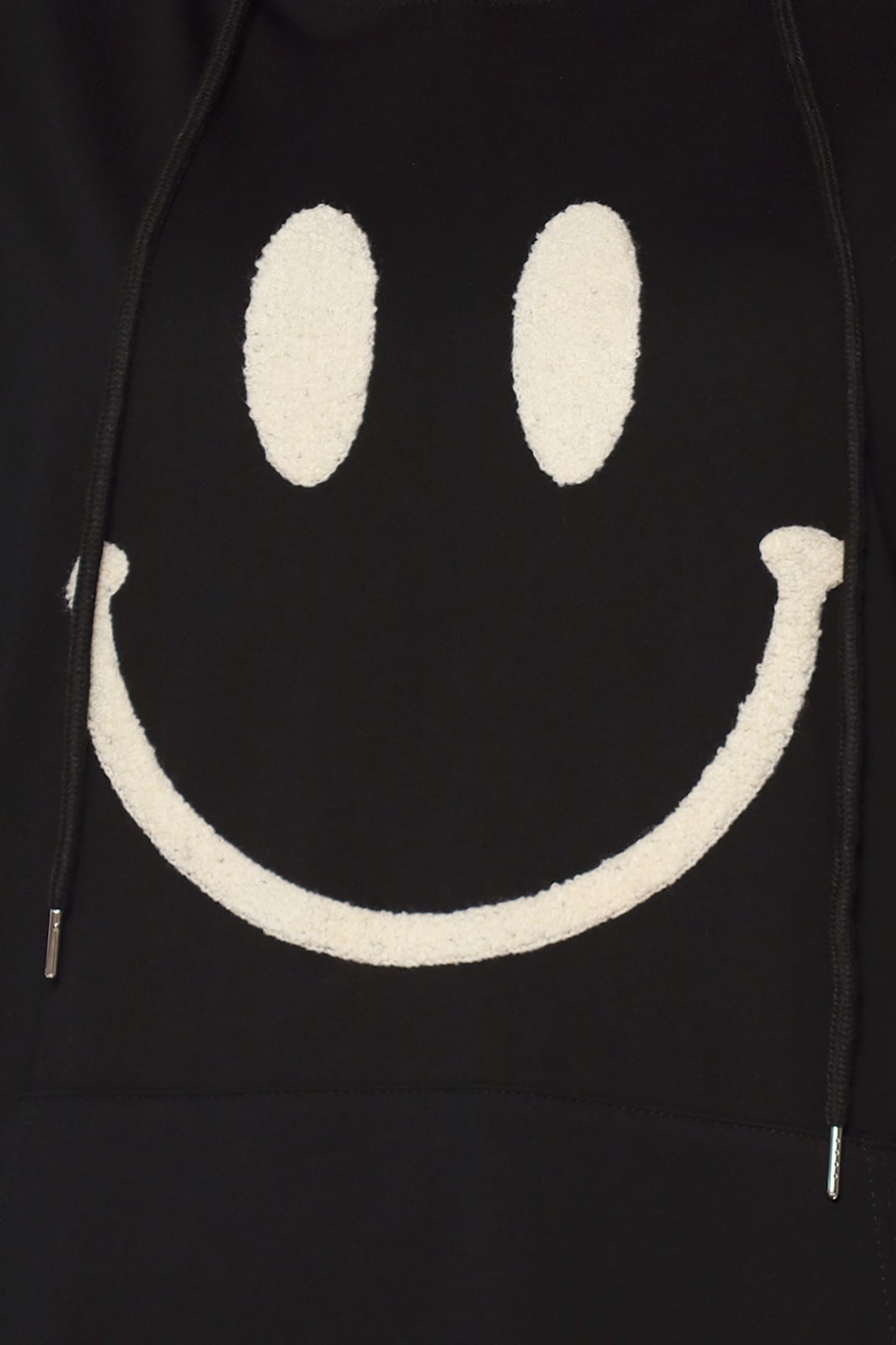 Smile For Me Hoodie Dress in Black