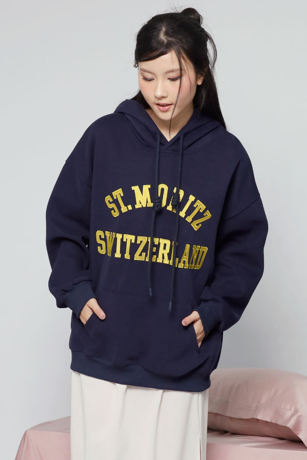 JOY - Switzerland Hoodie Pullover in Blue