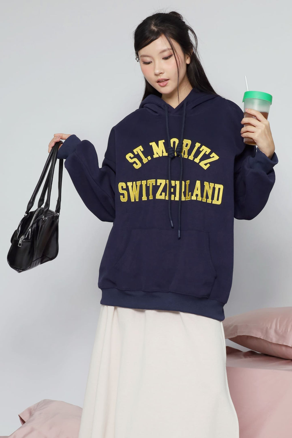 JOY - Switzerland Hoodie Pullover in Blue