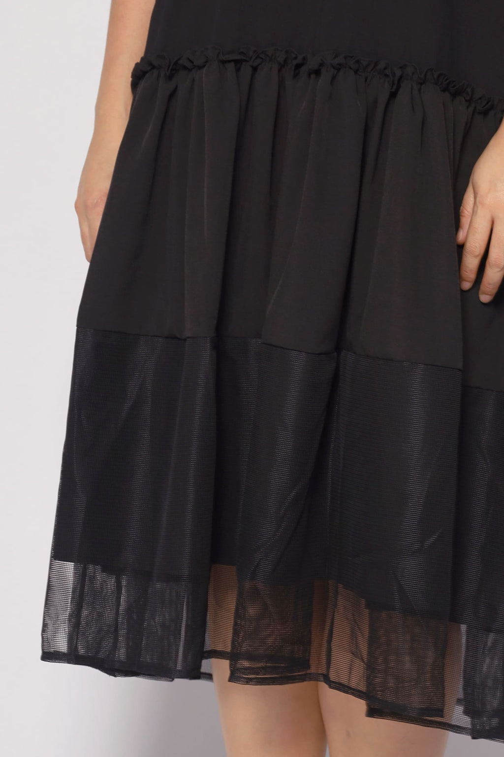 Valerie Netted Dress in Black