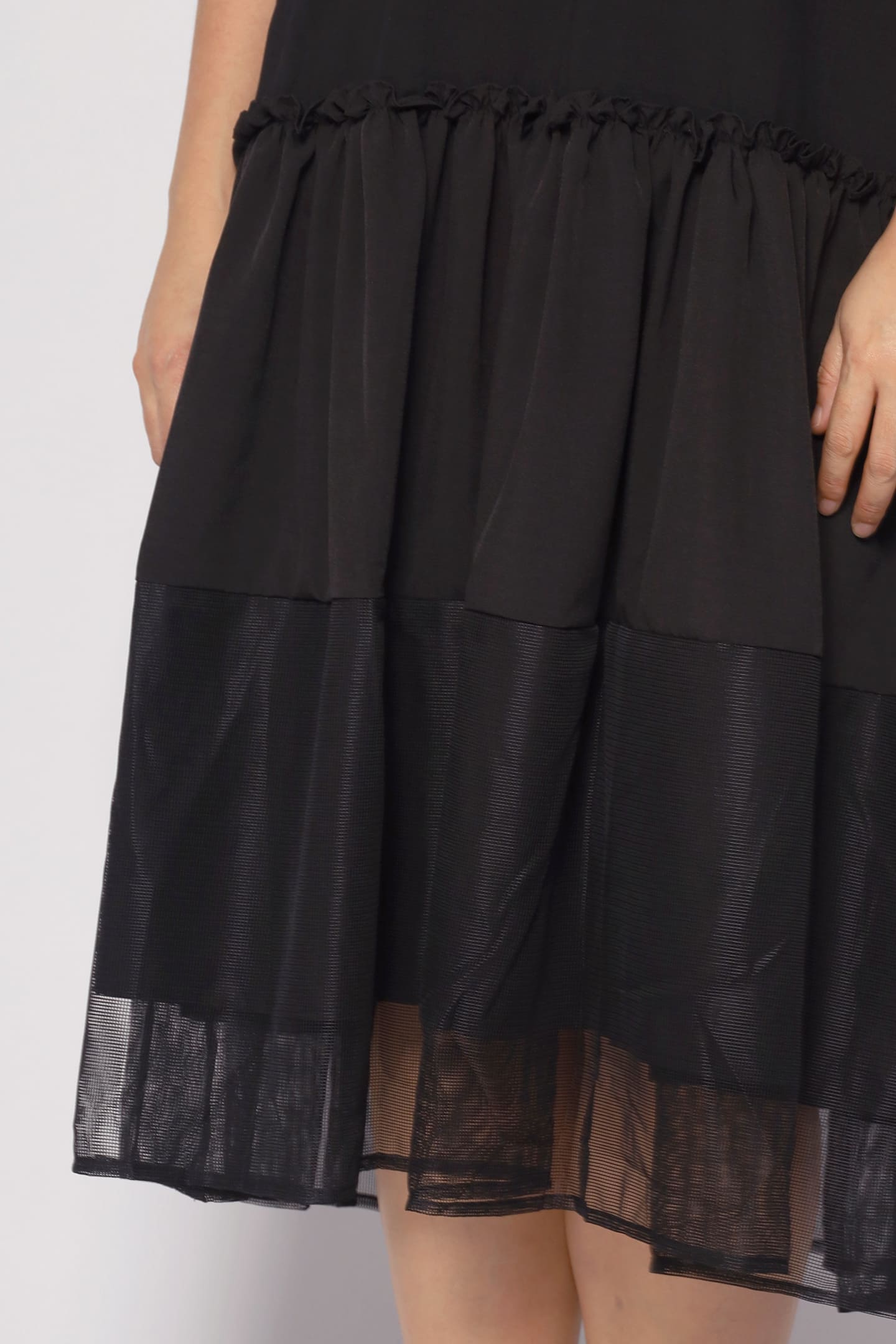 Valerie Netted Dress in Black