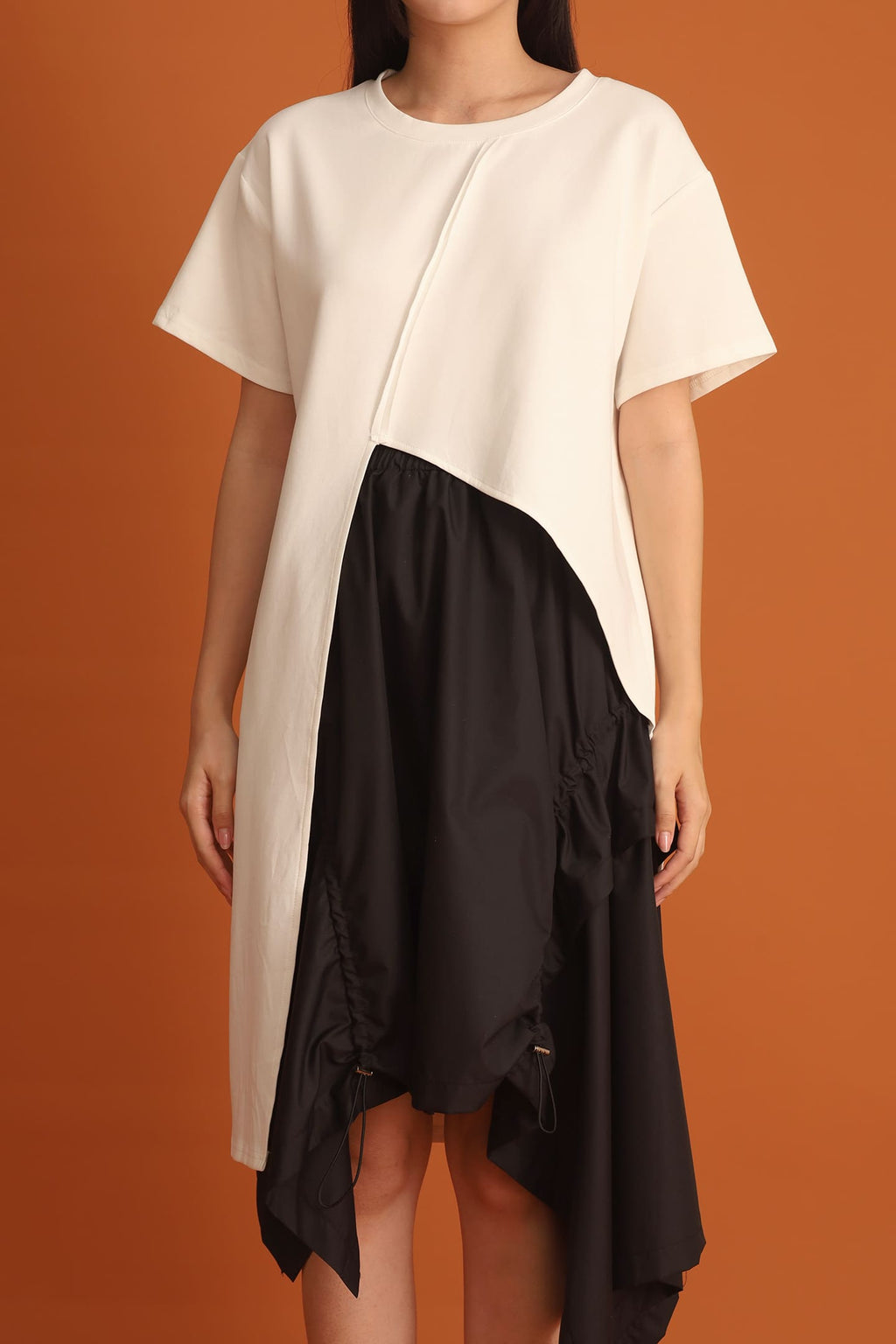 CHOSEN - Yejin Asymmetrical Top in White