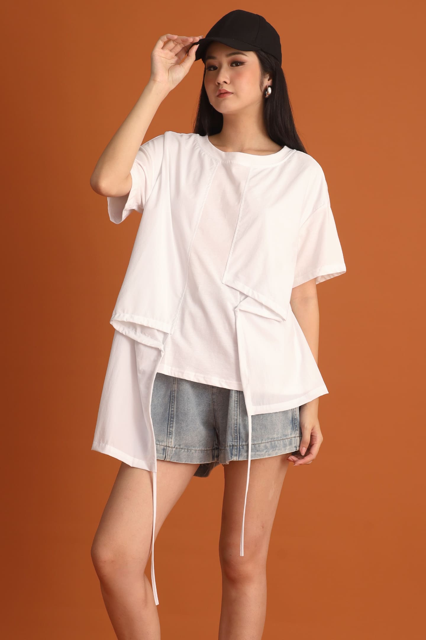 CHOSEN - Danielle Asymmetrical Top in White