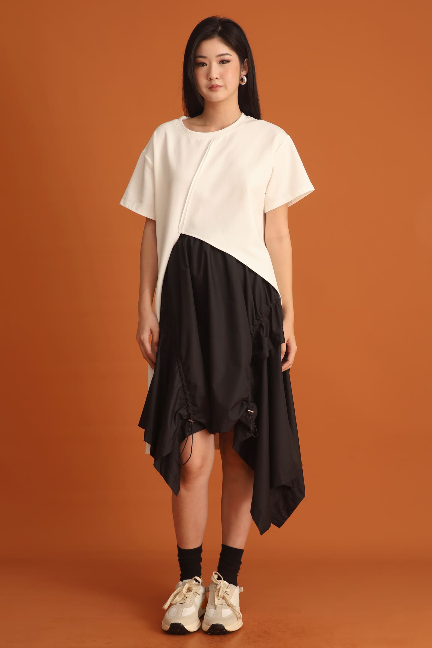 CHOSEN - Yejin Asymmetrical Top in White