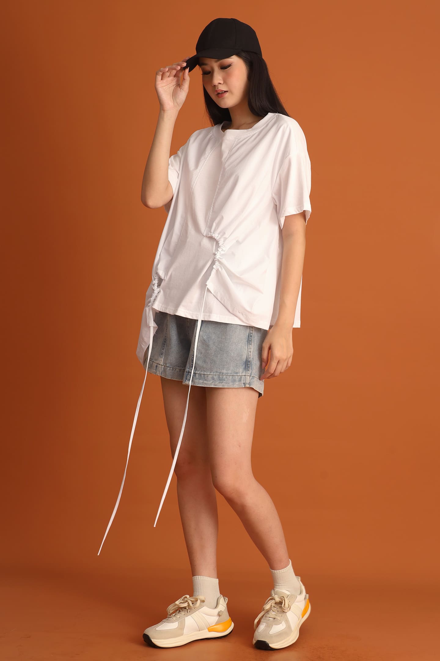 CHOSEN - Danielle Asymmetrical Top in White
