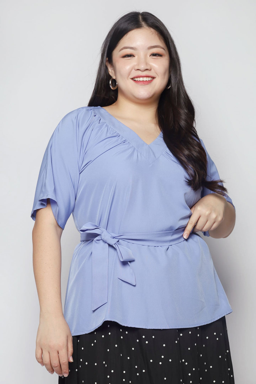 Whitney Junior Top in Queen Blue