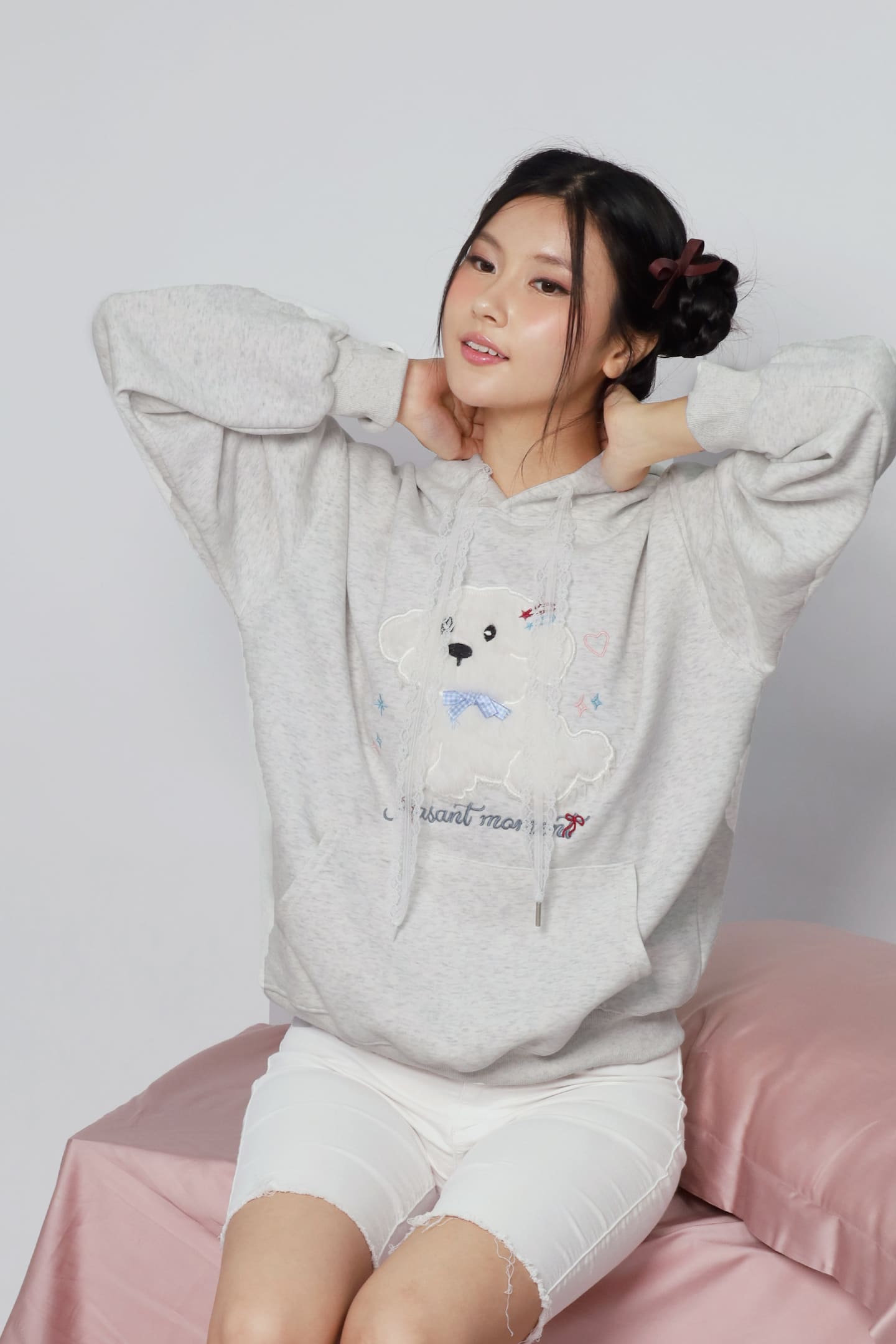 JOY - Xiao Gou Gou Hoodie Pullover Top