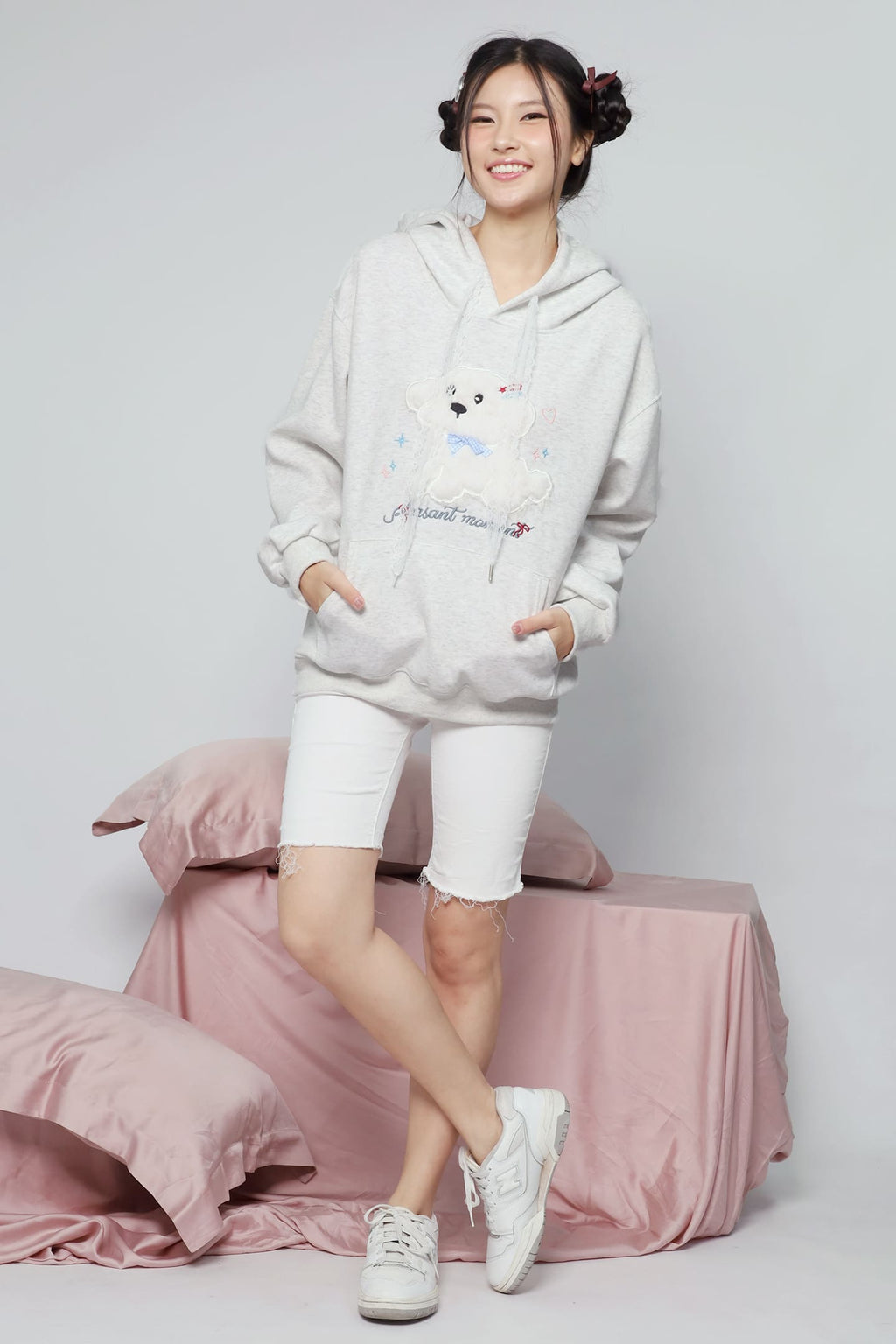 JOY - Xiao Gou Gou Hoodie Pullover Top