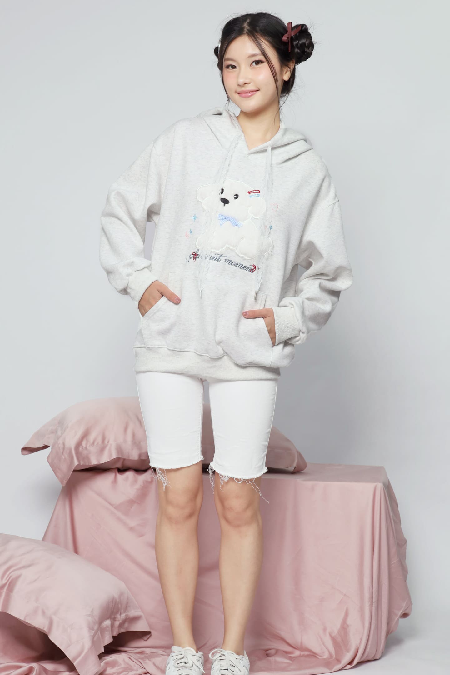 JOY - Xiao Gou Gou Hoodie Pullover Top