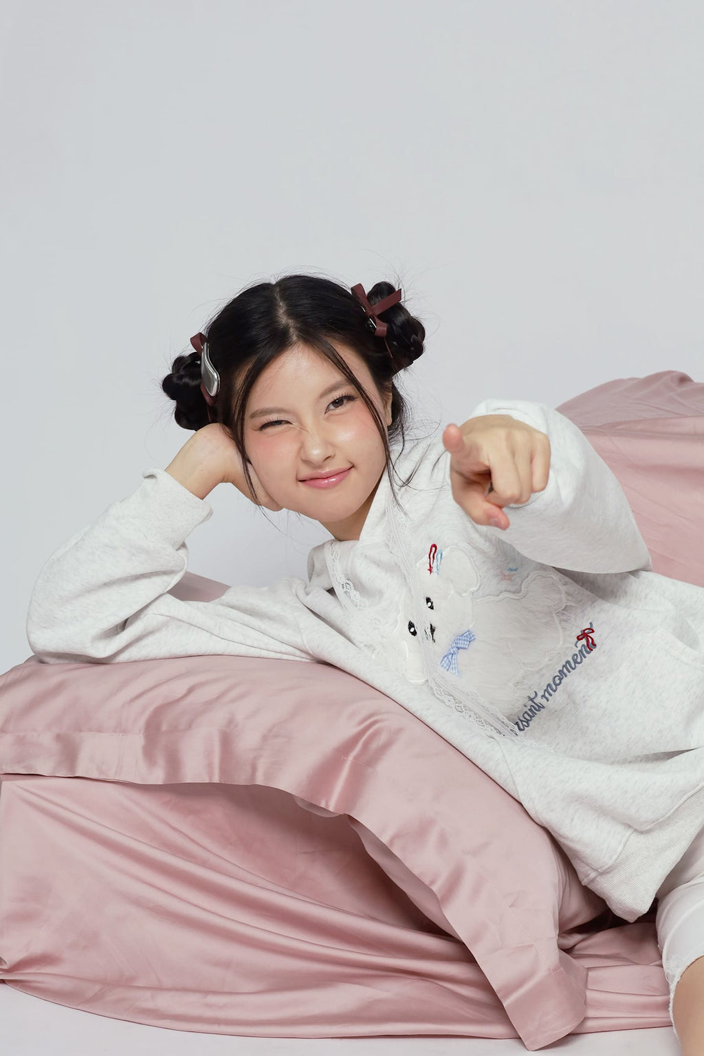 JOY - Xiao Gou Gou Hoodie Pullover Top