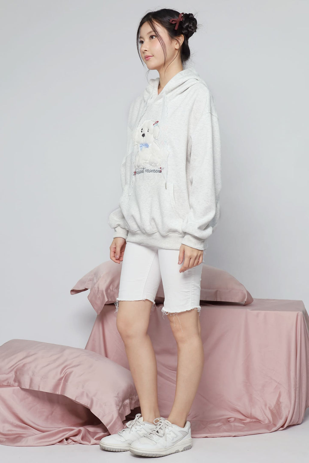 JOY - Xiao Gou Gou Hoodie Pullover Top