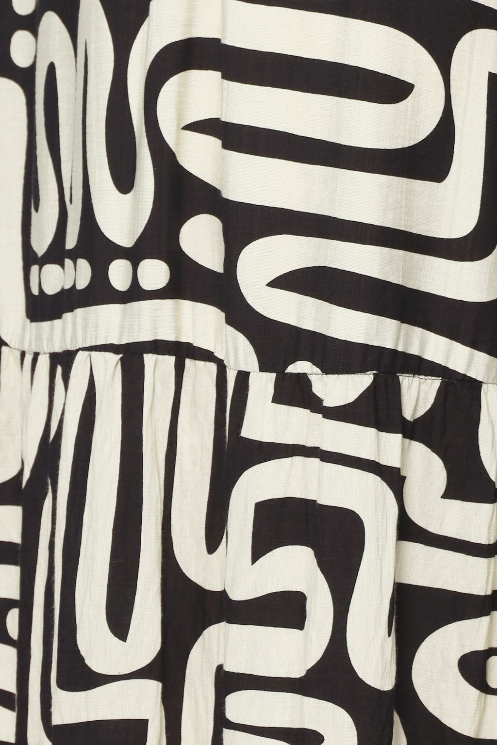 Zion Dress in B/W Abstract